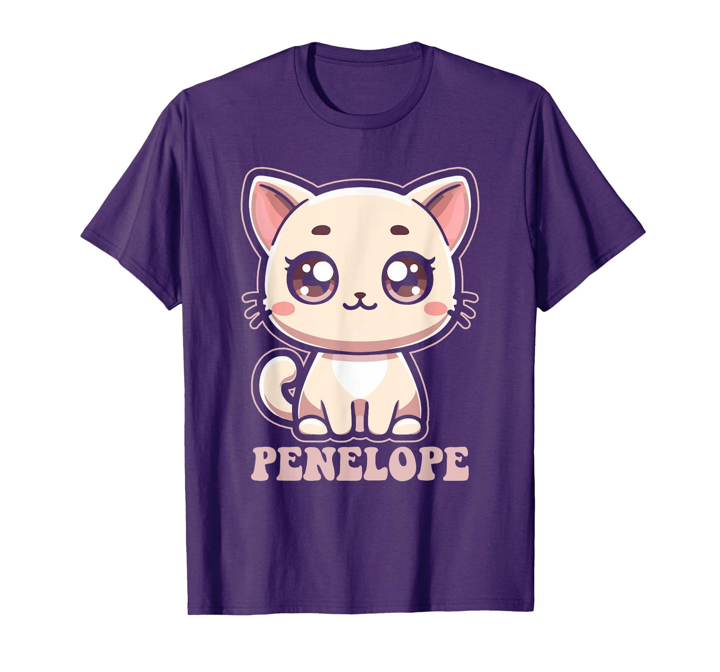 Penelope Cute Kitty Cat Design for Girls Name Penelope T-Shirt