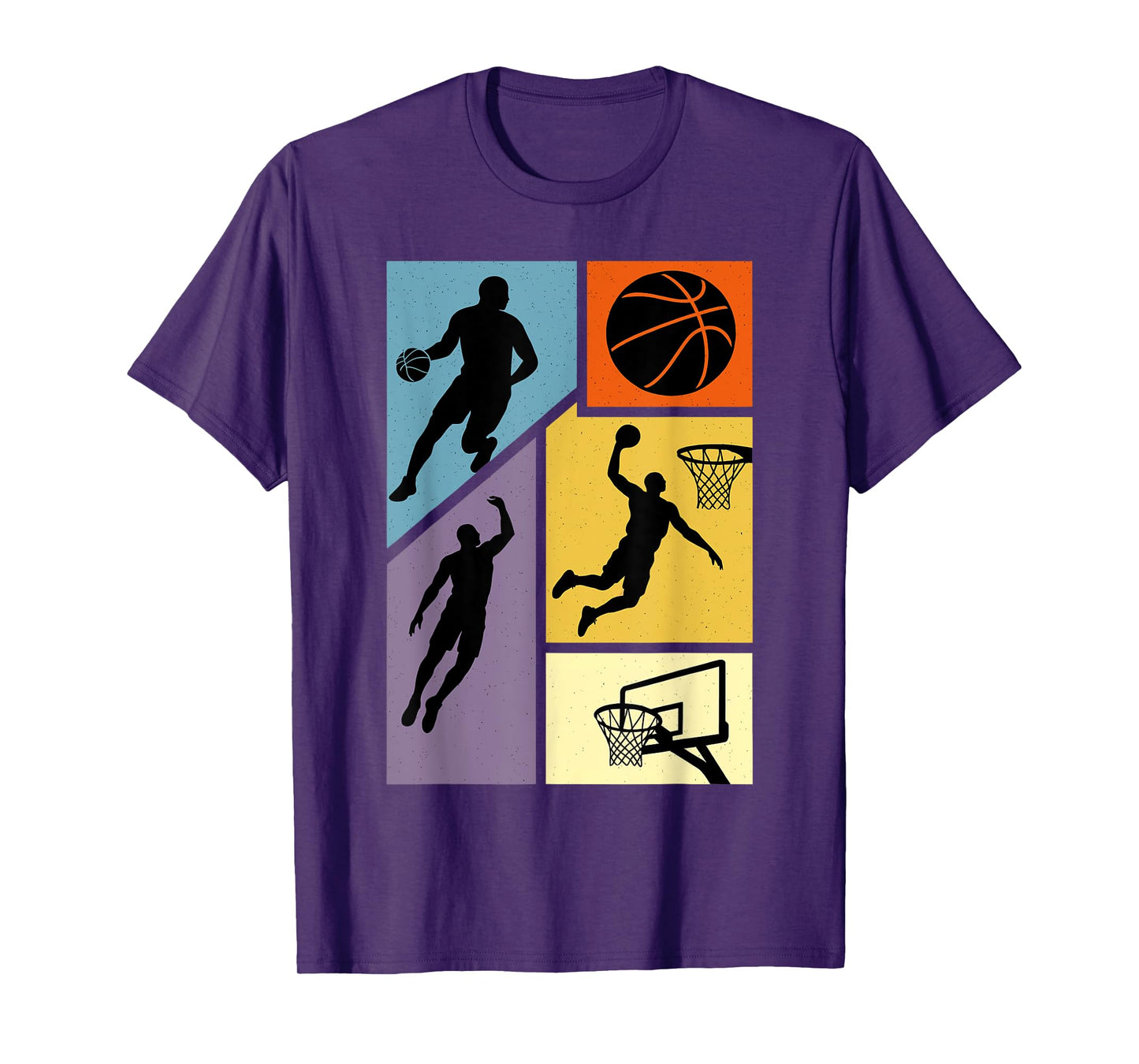 Basketball Hoop Life Player Vintage Sport Player Men Boys T-Shirt