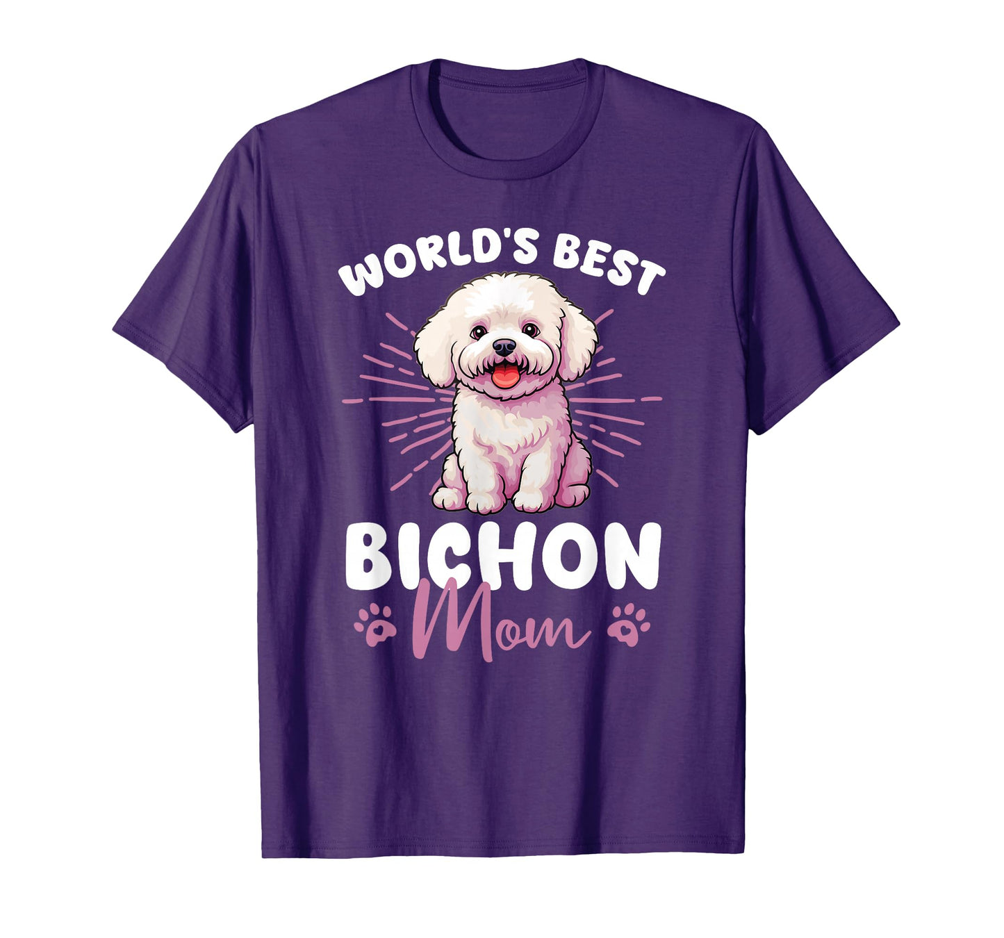 Bichon Frise Groovy World's Best Bichon Mom T-Shirt