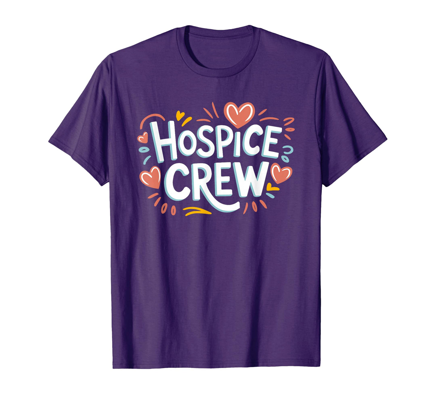 HN Nursing Accessories Hospice Nurse Squad Hospice Crew Nurse Shirt, Black, Small, Unisex-Adults, Short Sleeve, T-Shirt