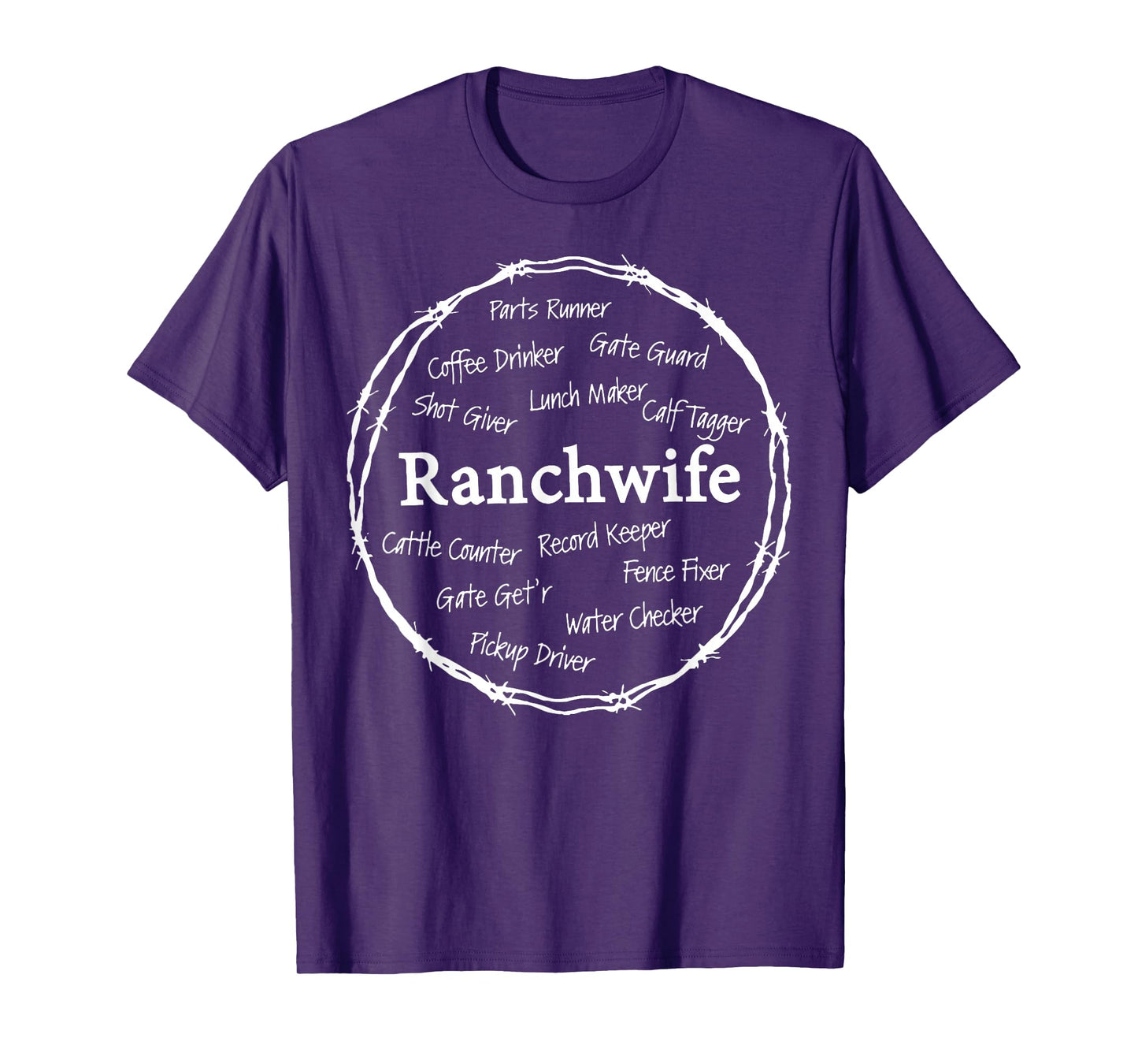 Ranch Wife Farm Wife Country Men Women Farmer Farming T-Shirt