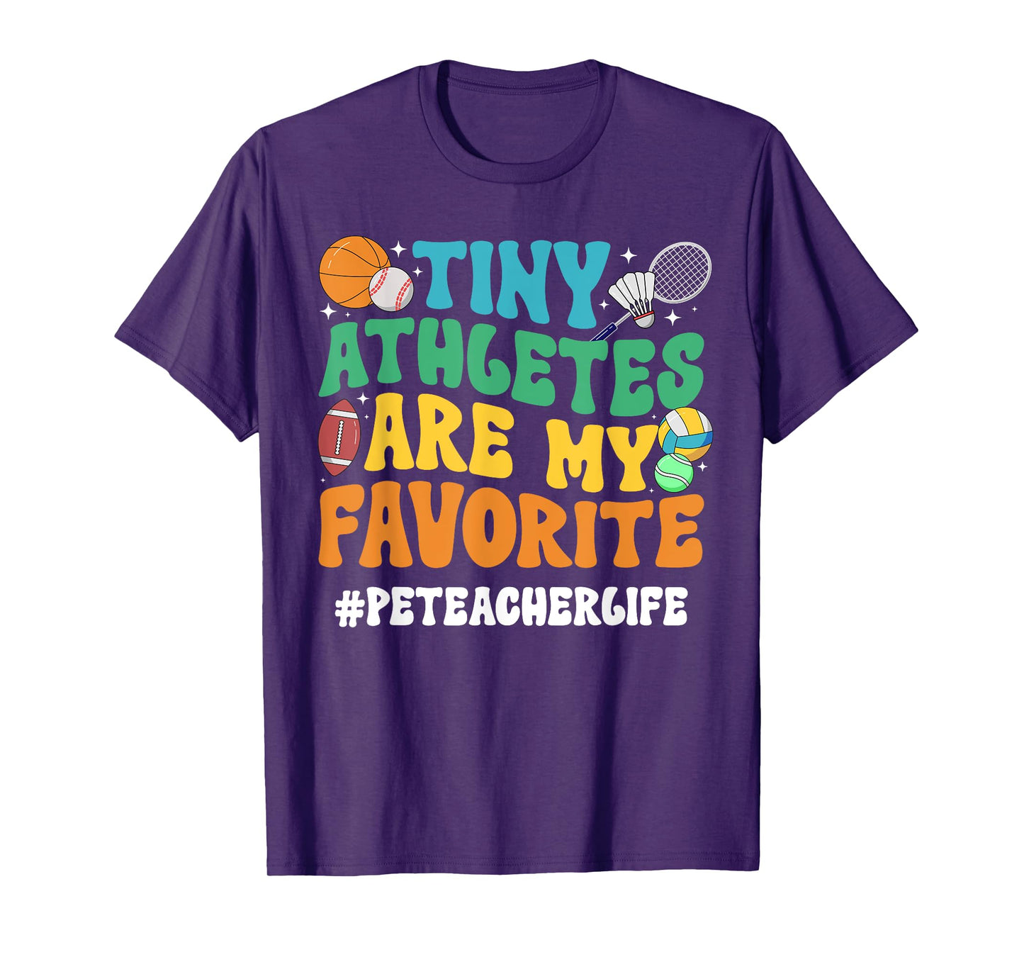 PE Teacher Life Physical Education Teacher Groovy T-Shirt