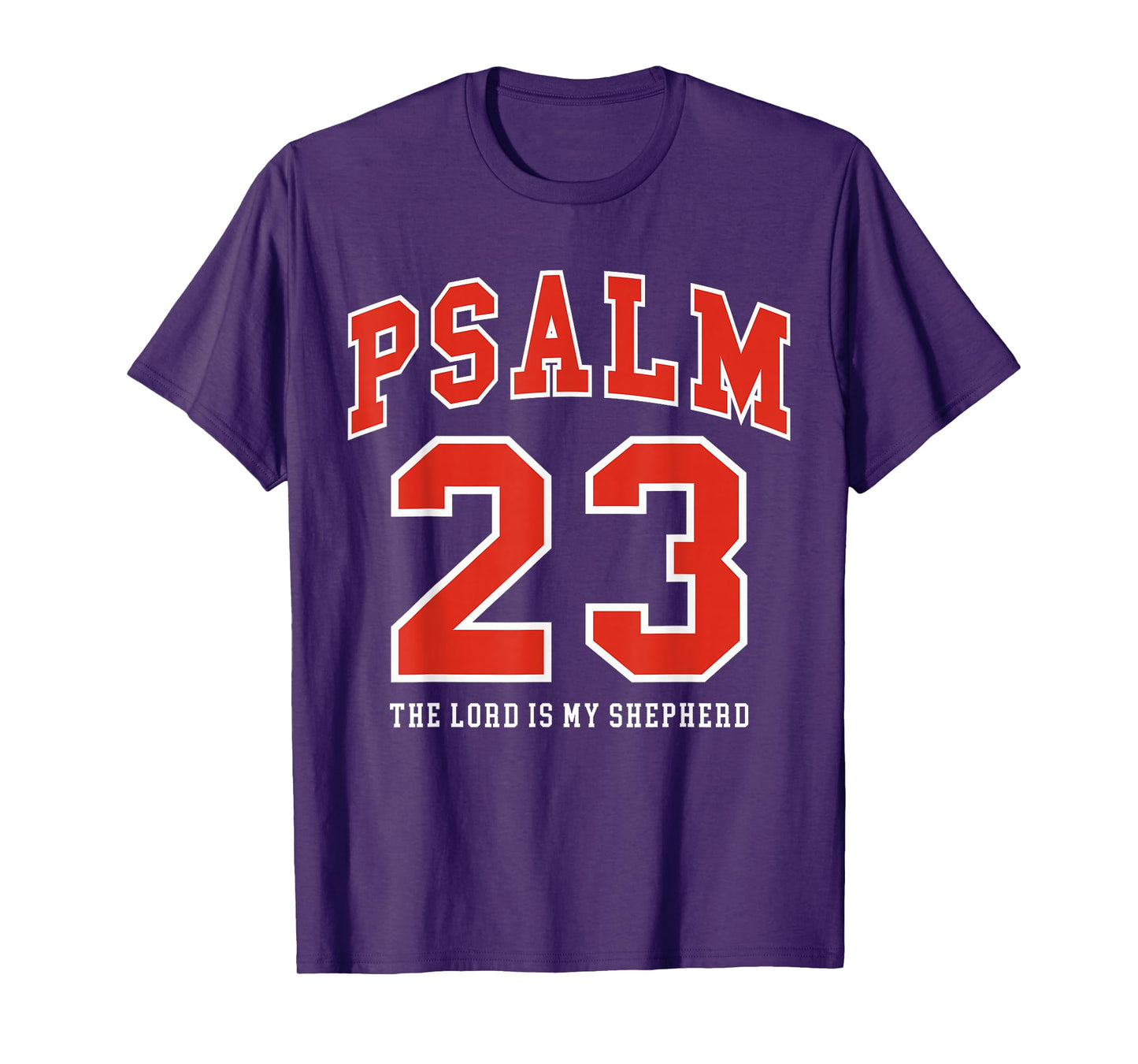 The Lord is My Shepherd | Psalm 23 Bold Sporty Design T-Shirt