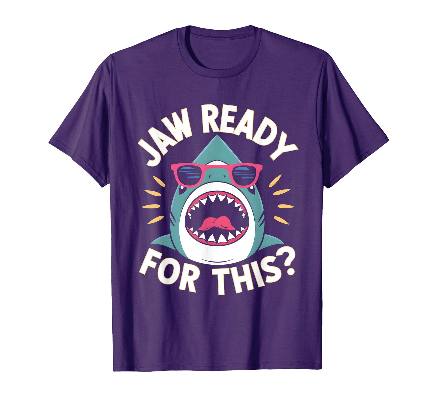 Jaw Ready For This Funny Shark Lover Ocean Wildlife T-Shirt