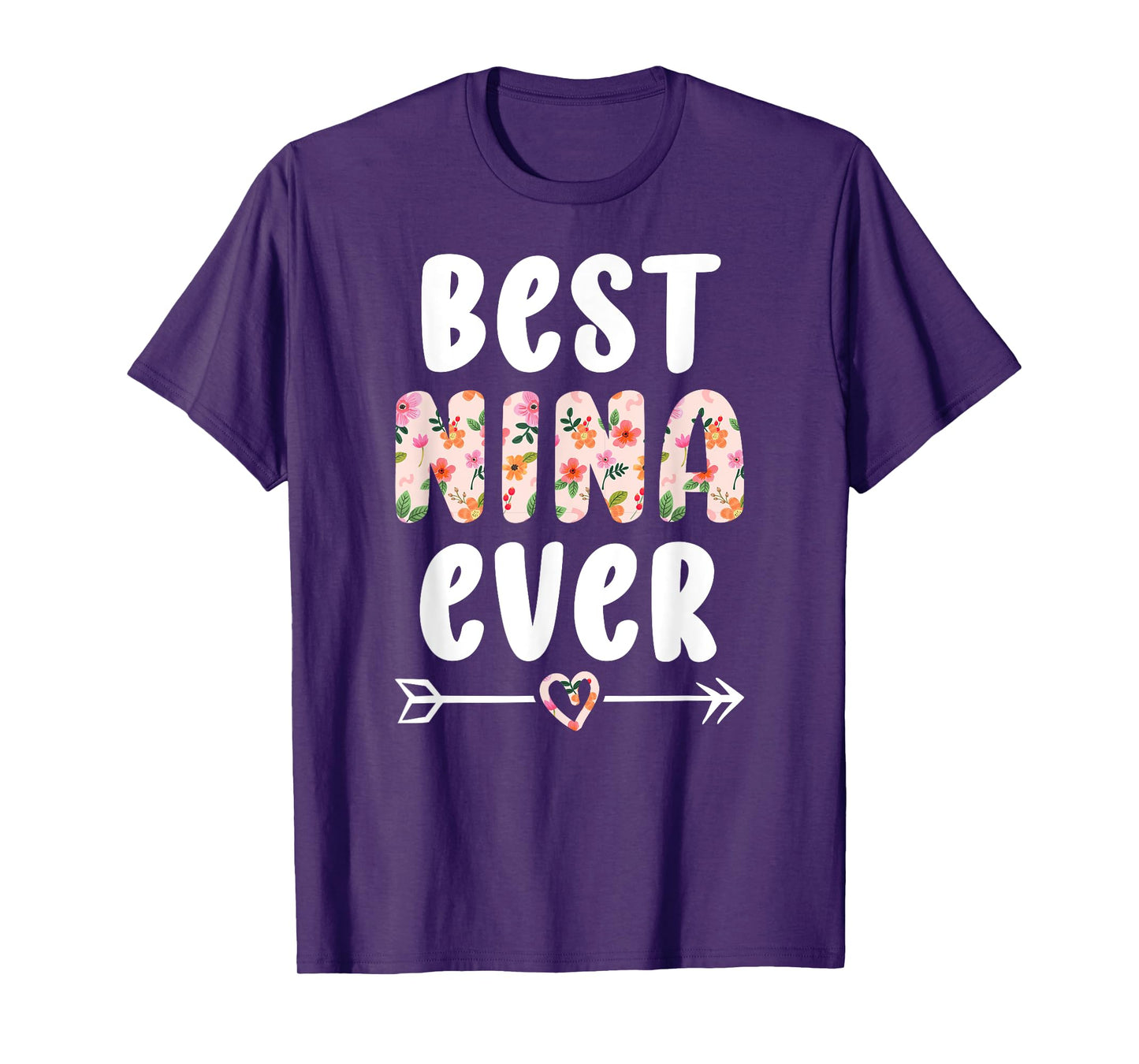 Best Nina Ever Nina Grandma Nina Grandmother T-Shirt