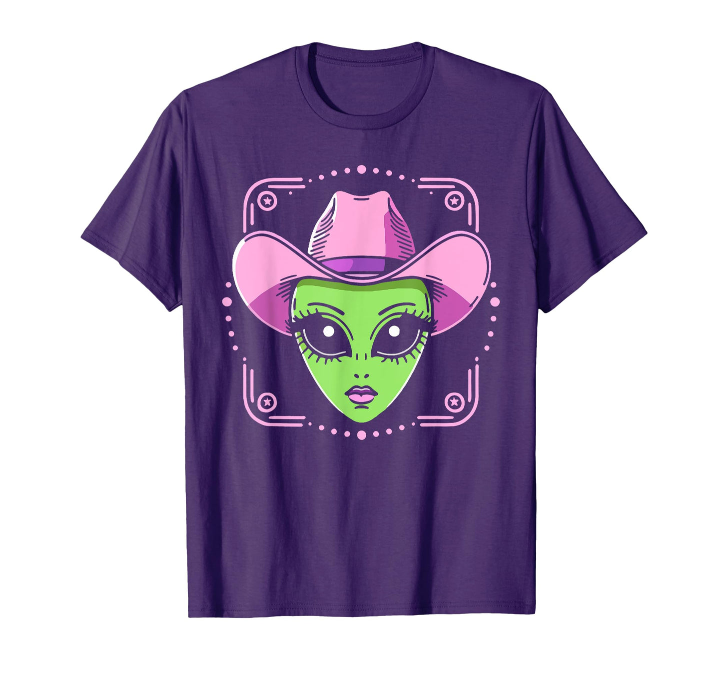 Alien Cowgirl Has Space Western UFO Howdy Rodeo Country T-Shirt