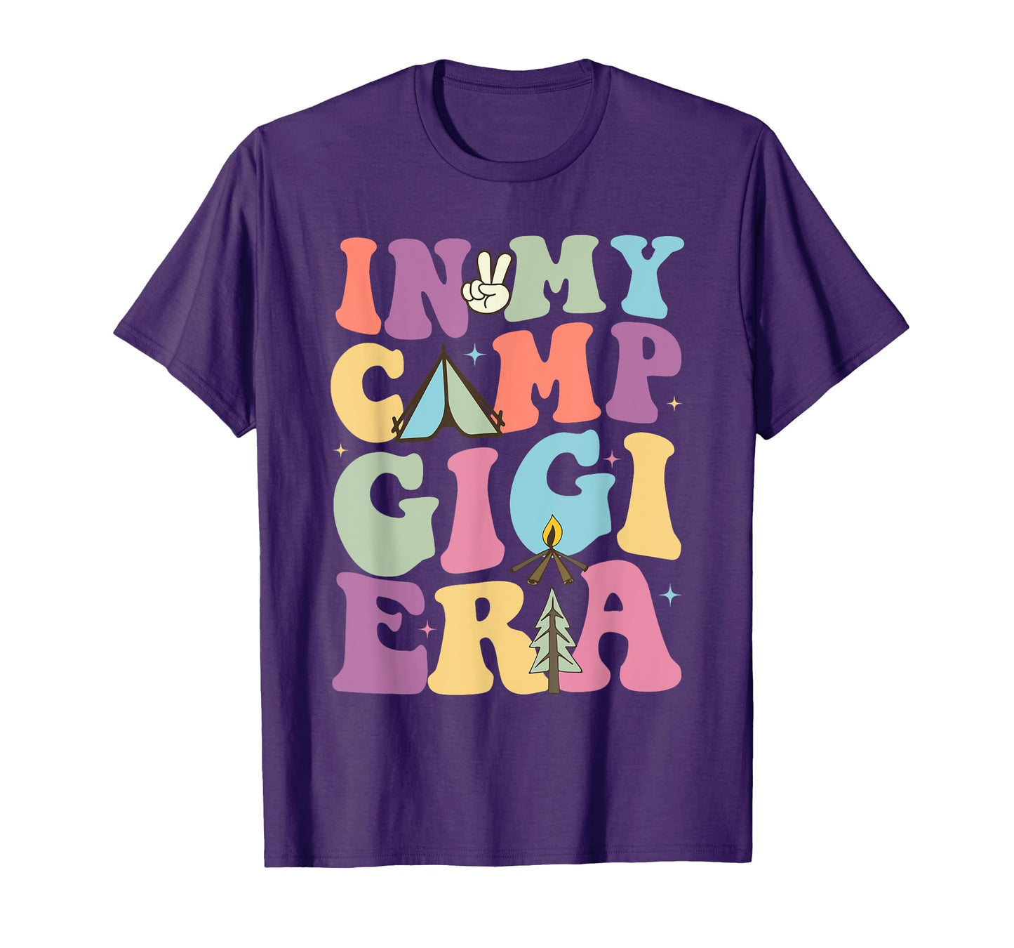 Funny In My Camp Gigi Camping Camper Summer Gift For Family T-Shirt for Men Women
