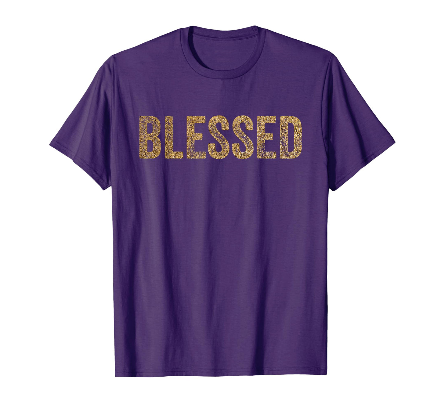 Golden Blessed Design for Spiritual and Motivational Themes T-Shirt