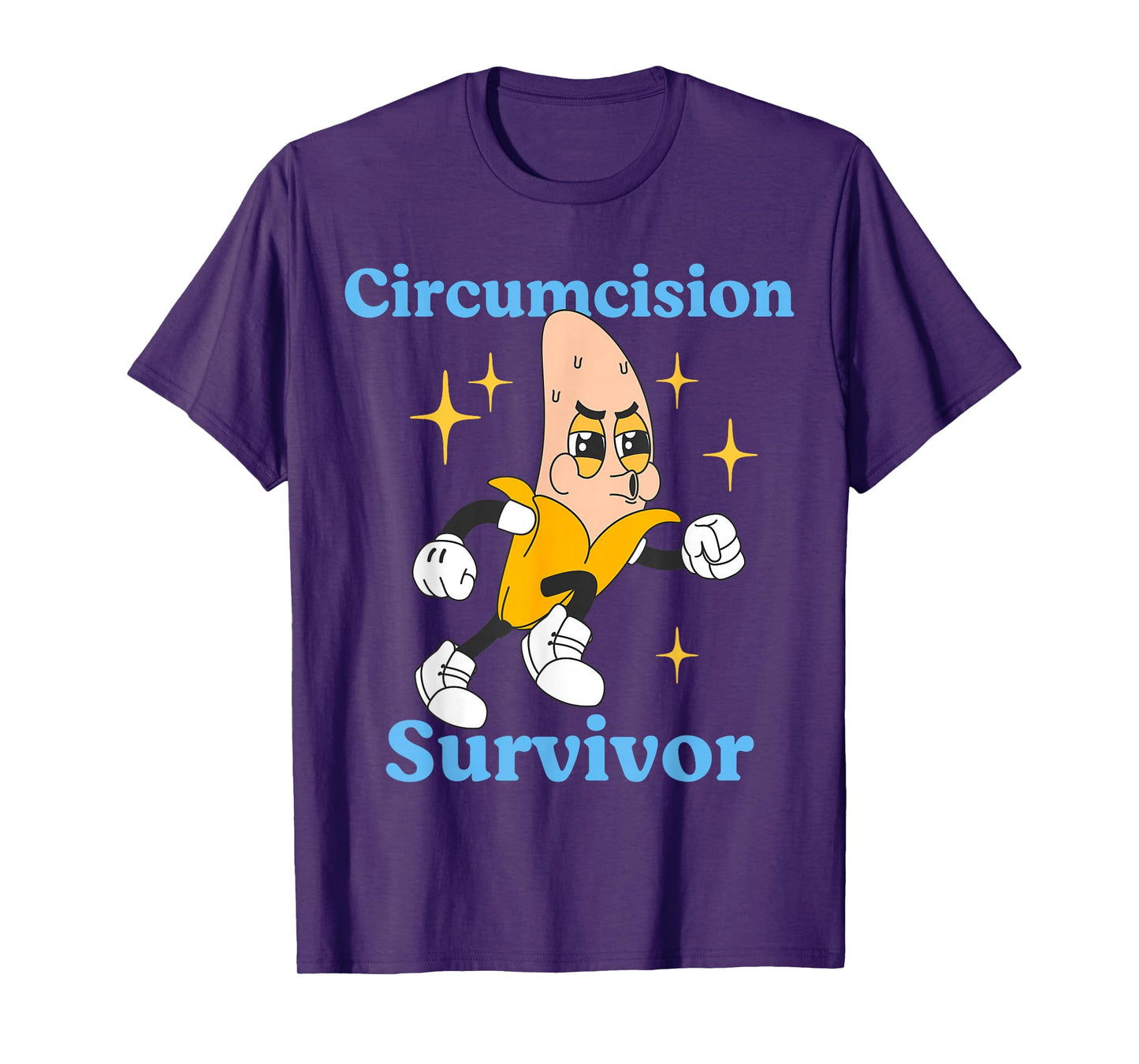 Retro Circumcision Survivor Funny Adult Humor Religious T-Shirt