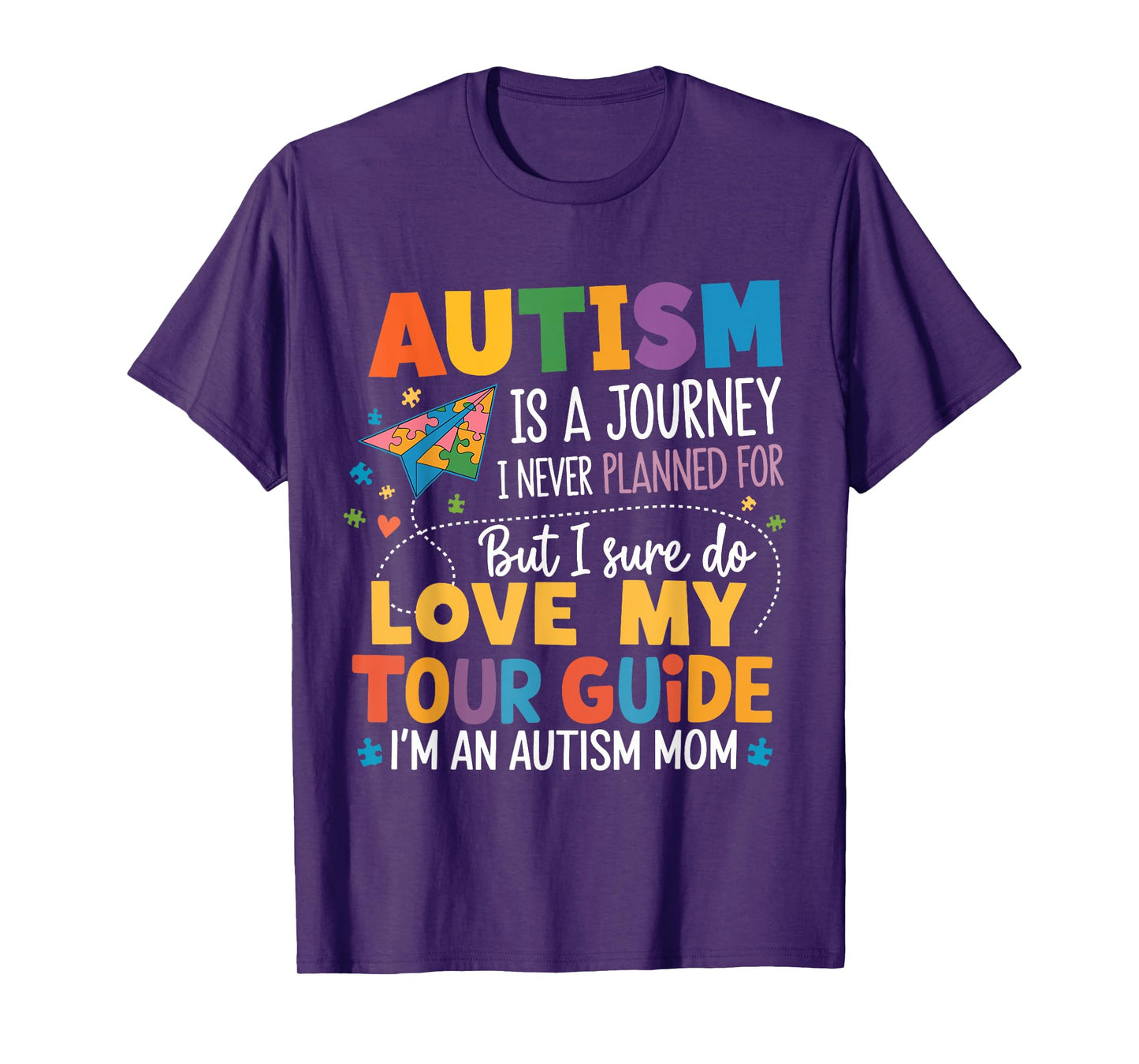 Autism Mom Awareness Autism Journey Tour Guide T-Shirt