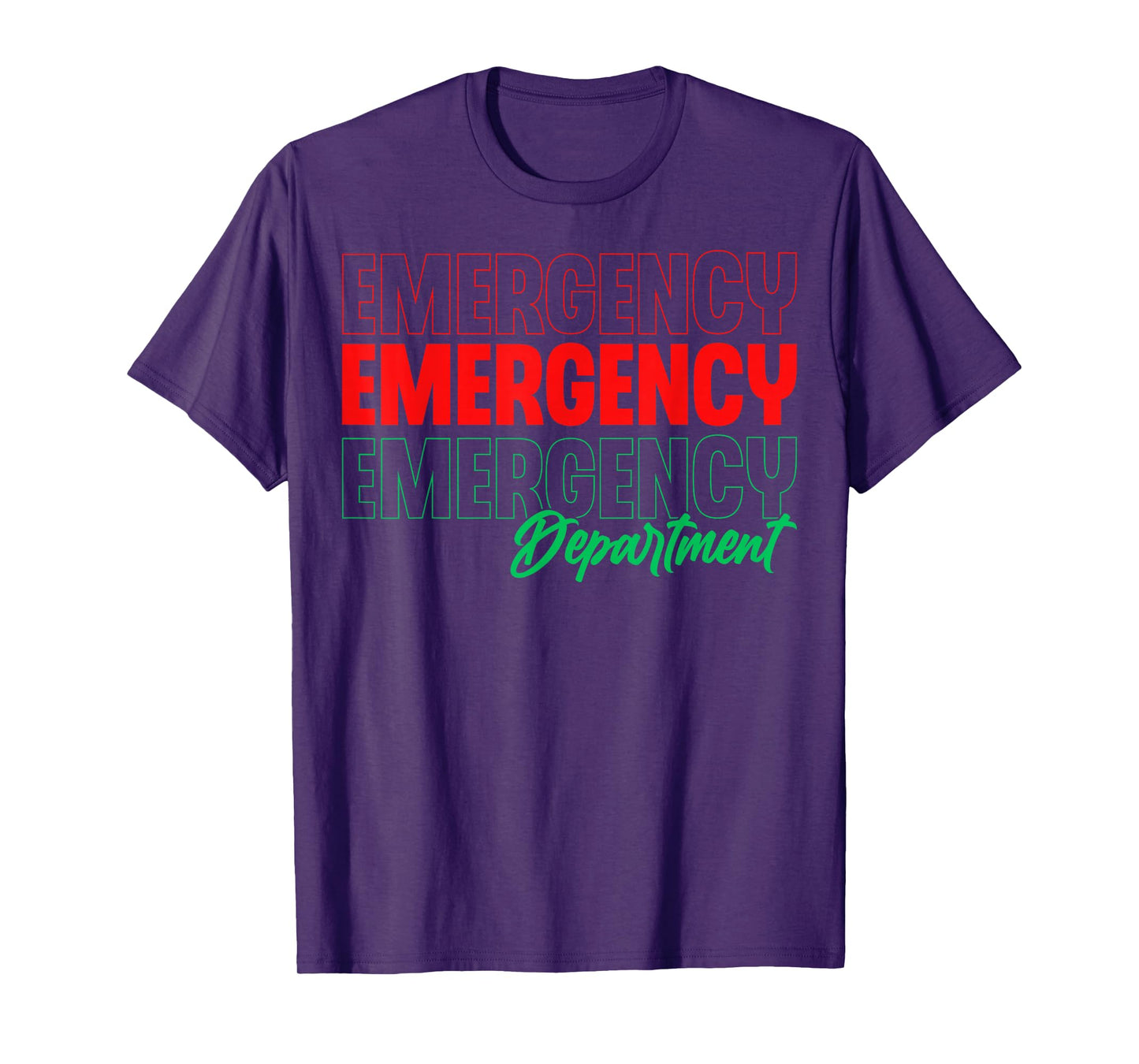 Emergency Department Xmas Holiday ER Nurse Christmas T-Shirt