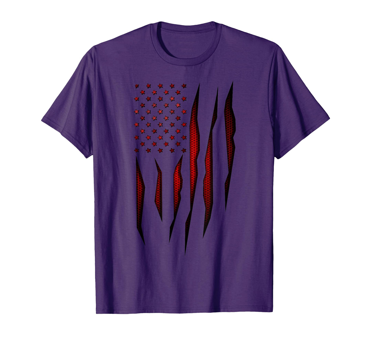 Red Carbon Onyx American Flag T-Shirt