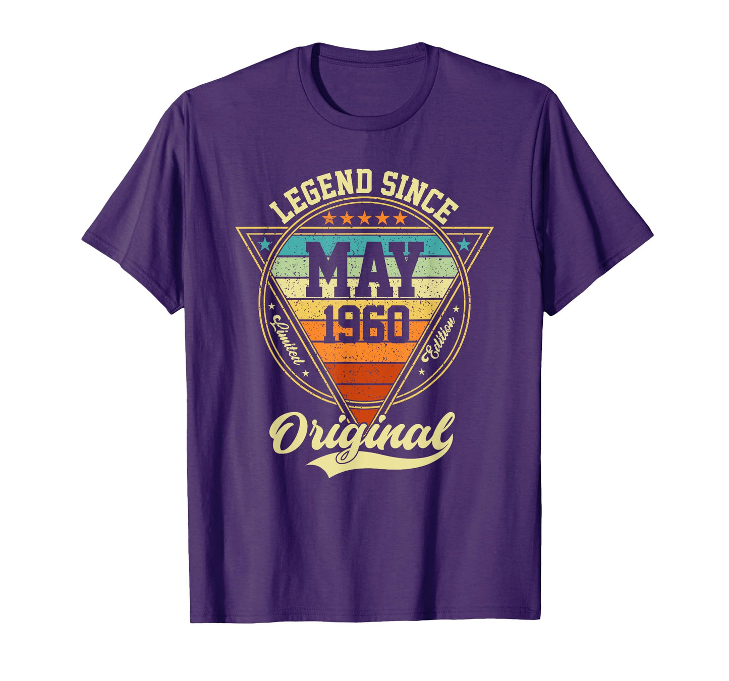 Vintage 65th Birthday Legend Since May 1960 T-Shirt