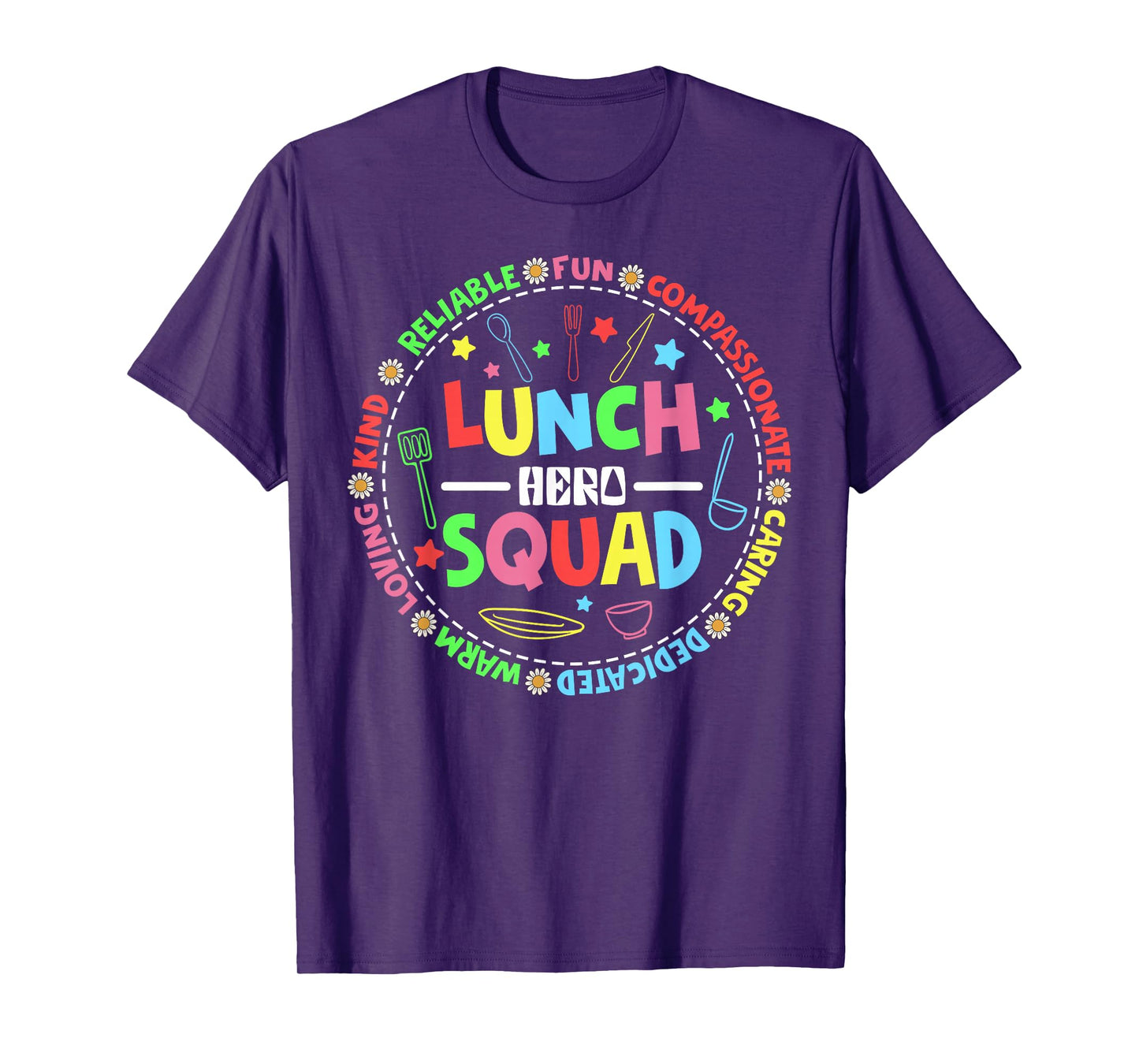 School Lunch Hero Squad Funny Cafeteria Workers Lunchroom T-Shirt