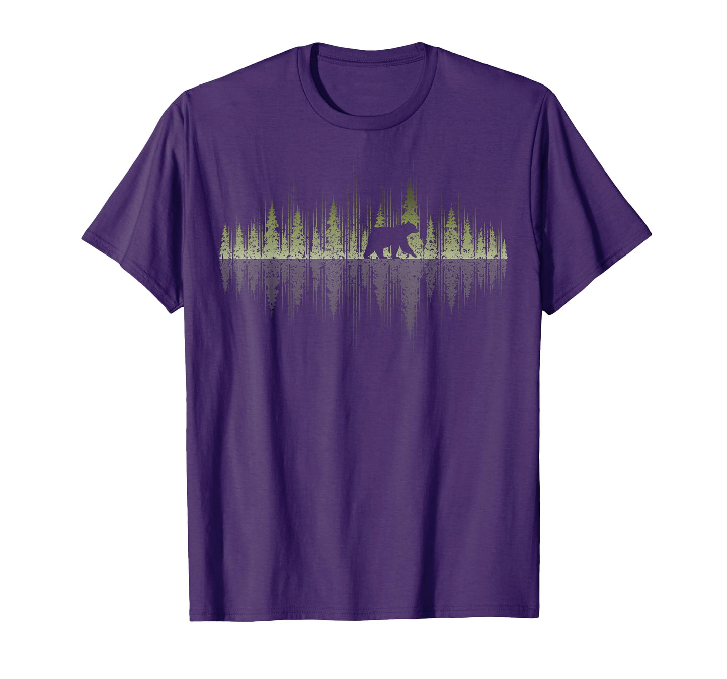 Outdoor Trees Reflection Wildlife Nature Animal Bear Forest T-Shirt