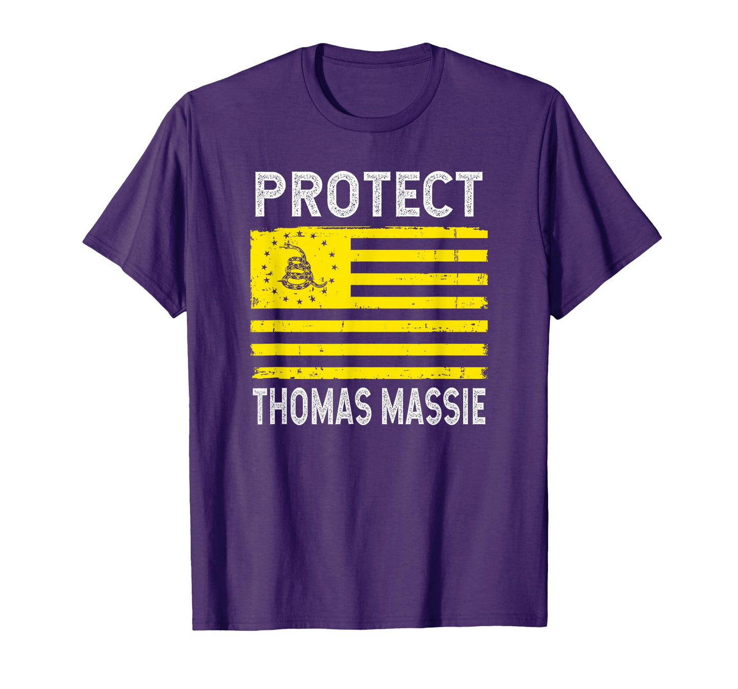Protect Thomas Massie Gadsden Flag Libertarian T-Shirt