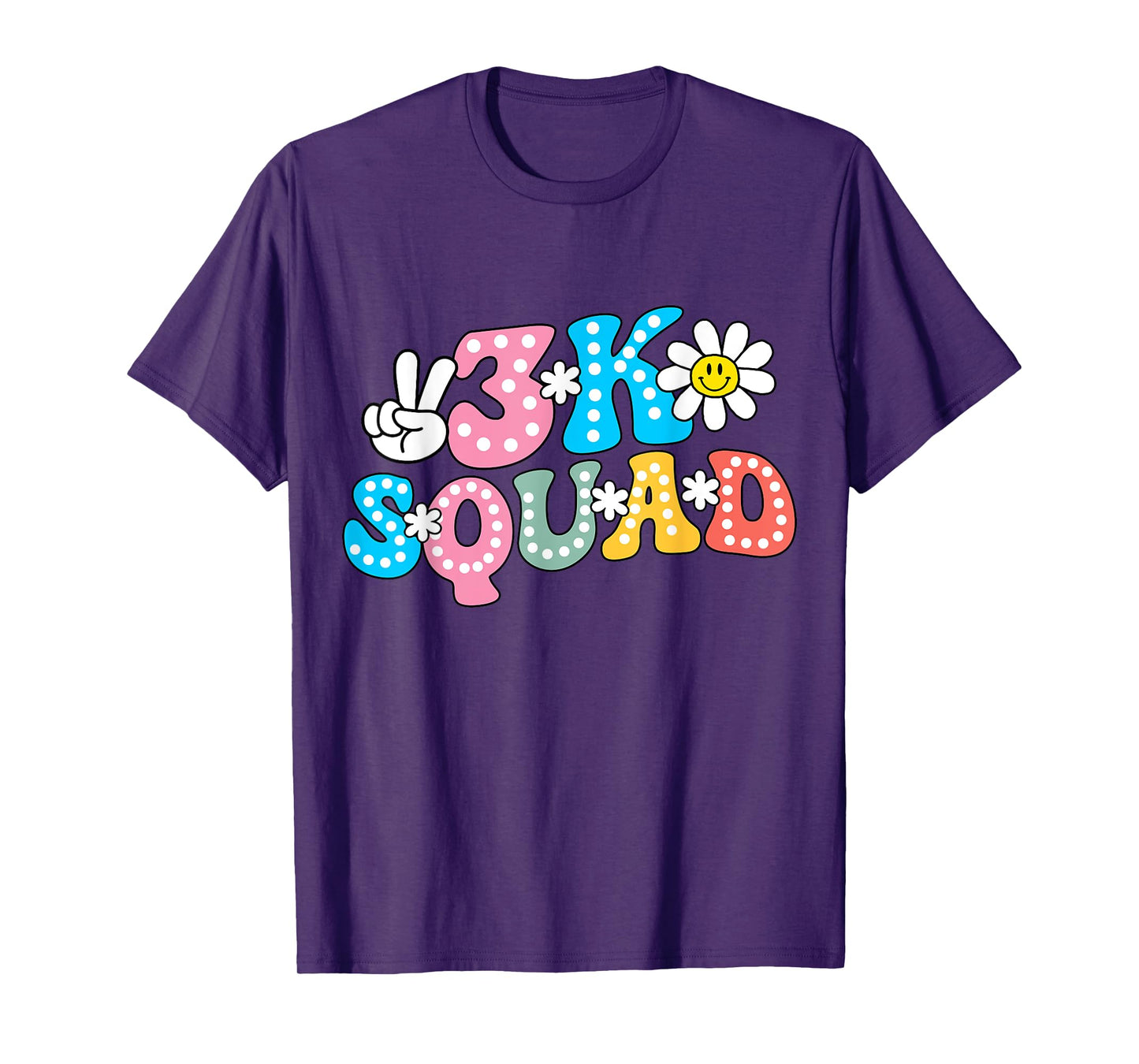 3K Squad Teacher Kid Funny Back to School T-Shirt