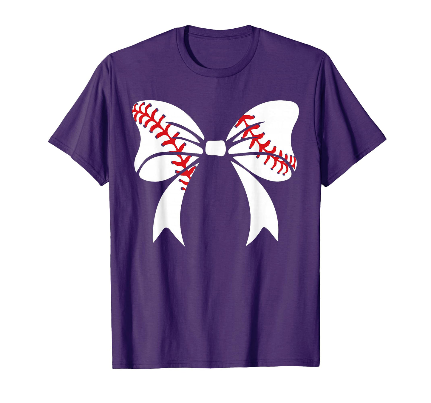 Baseball Bow Baseball Mom Mothers Day Women Baseball Mama T-Shirt
