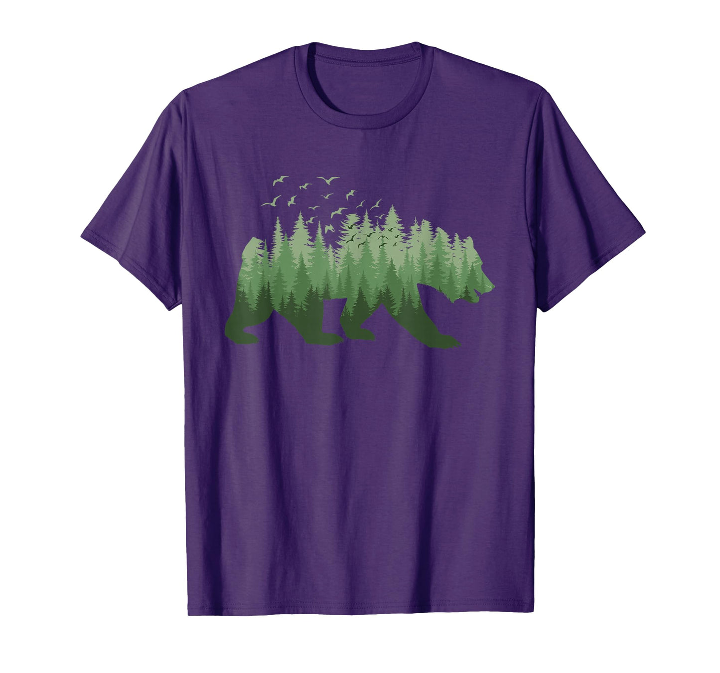 Nature Forest Wildlife Trees Wild Animal Bear T-Shirt