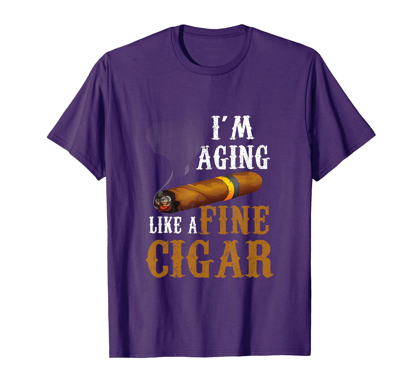 Im Aging Like A Fine Cigar Funny Fathers Day Dad Idea Adult T-Shirt