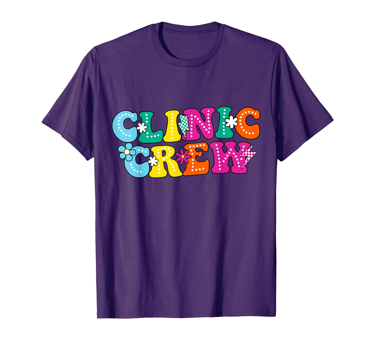 Clinic Crew School Nurse Groovy Appreciation Week T-Shirt
