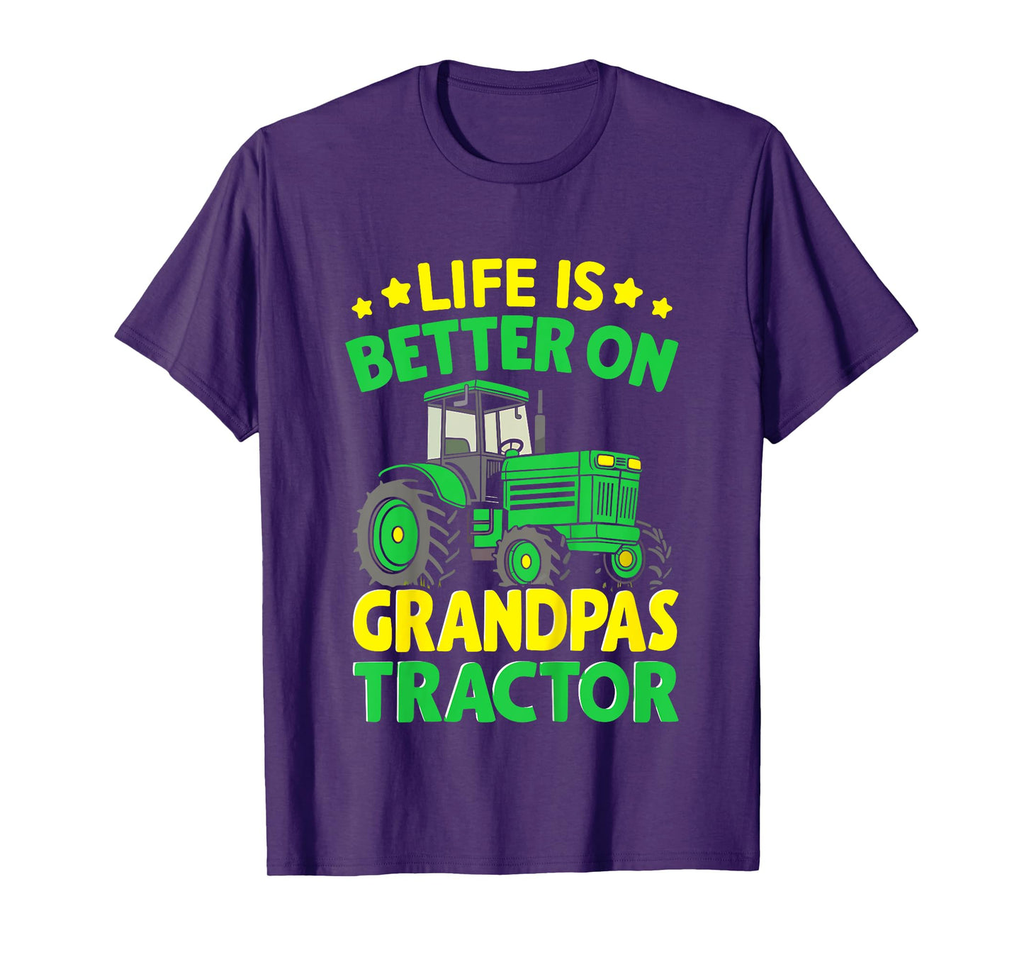 Kids Farmer Funny Tractor Boy On Grandpas Tractor T-Shirt