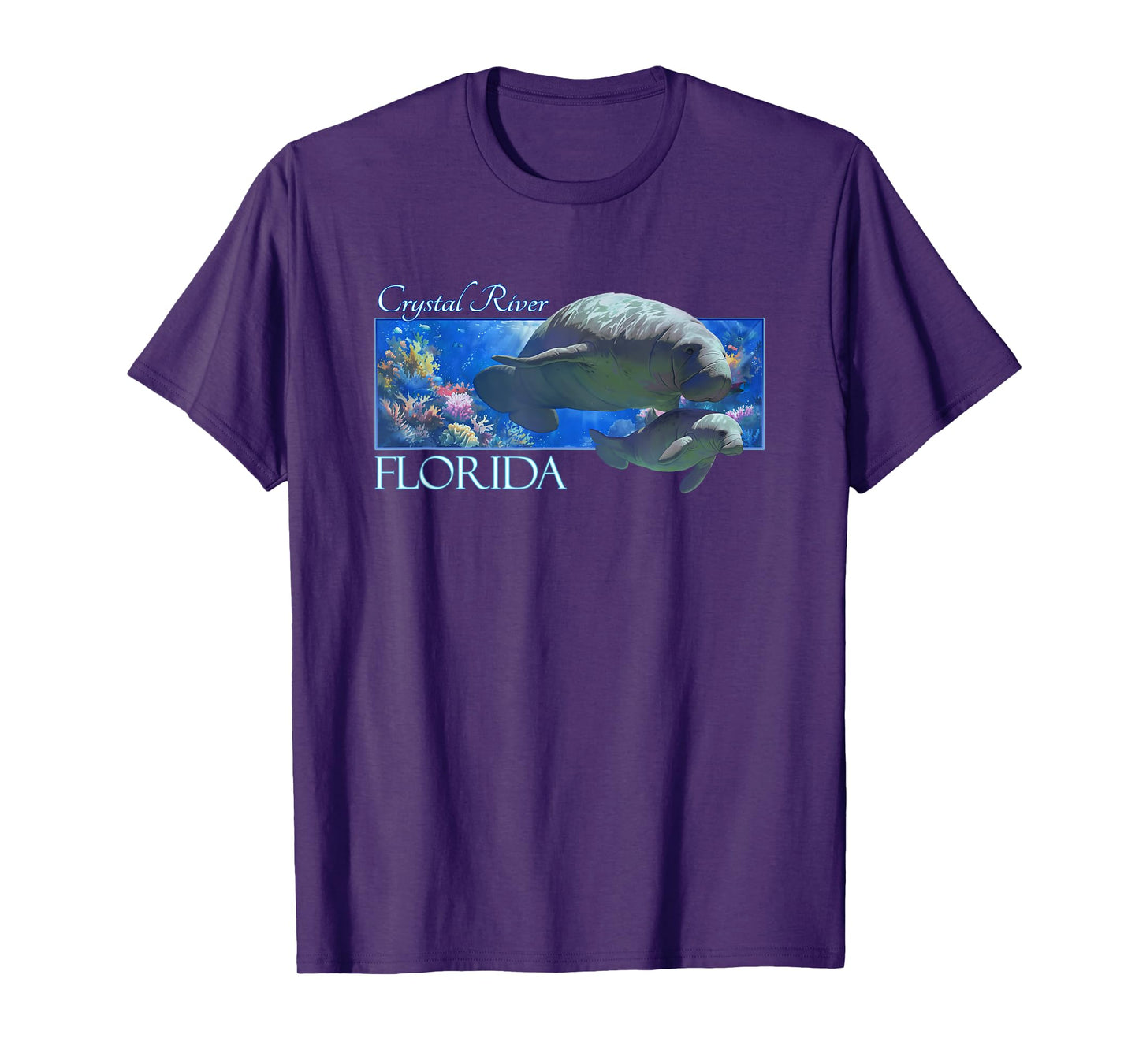 Crystal River Florida Vacation Cute Manatees Sea Cow T-Shirt