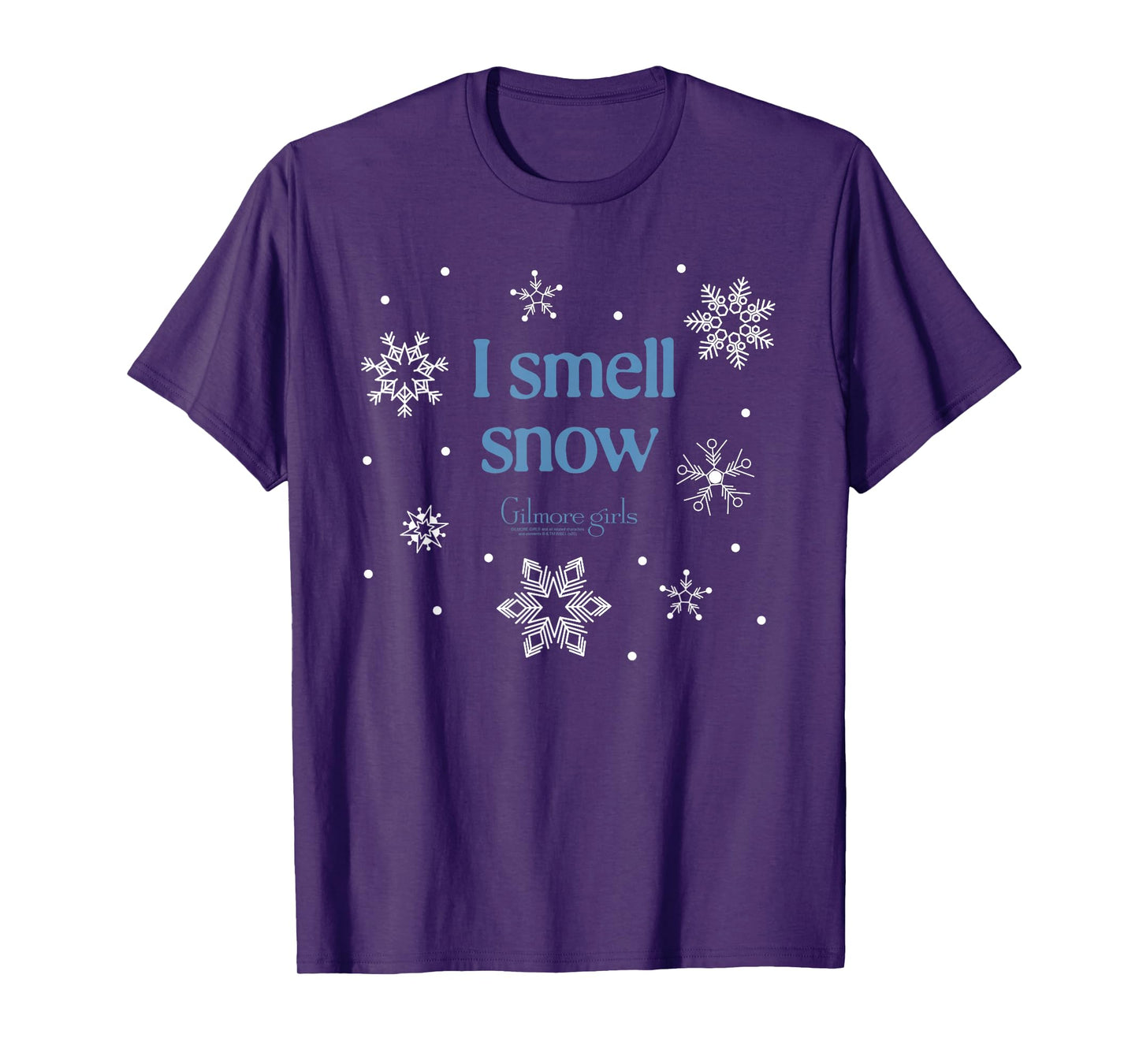 Gilmore Girls I Smell Snow with Snowflakes TV Show T-Shirt