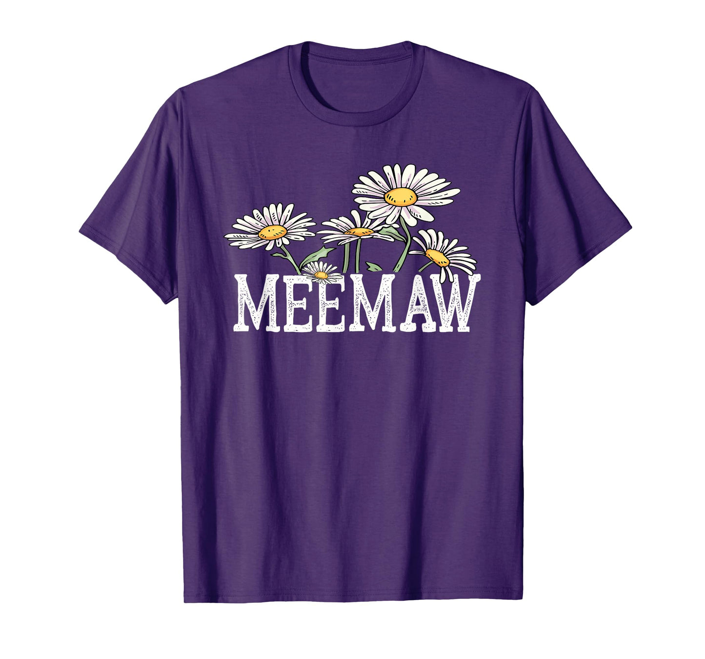 Meemaw Floral Chamomile Design Mother's Day Gifts Meemaw T-Shirt
