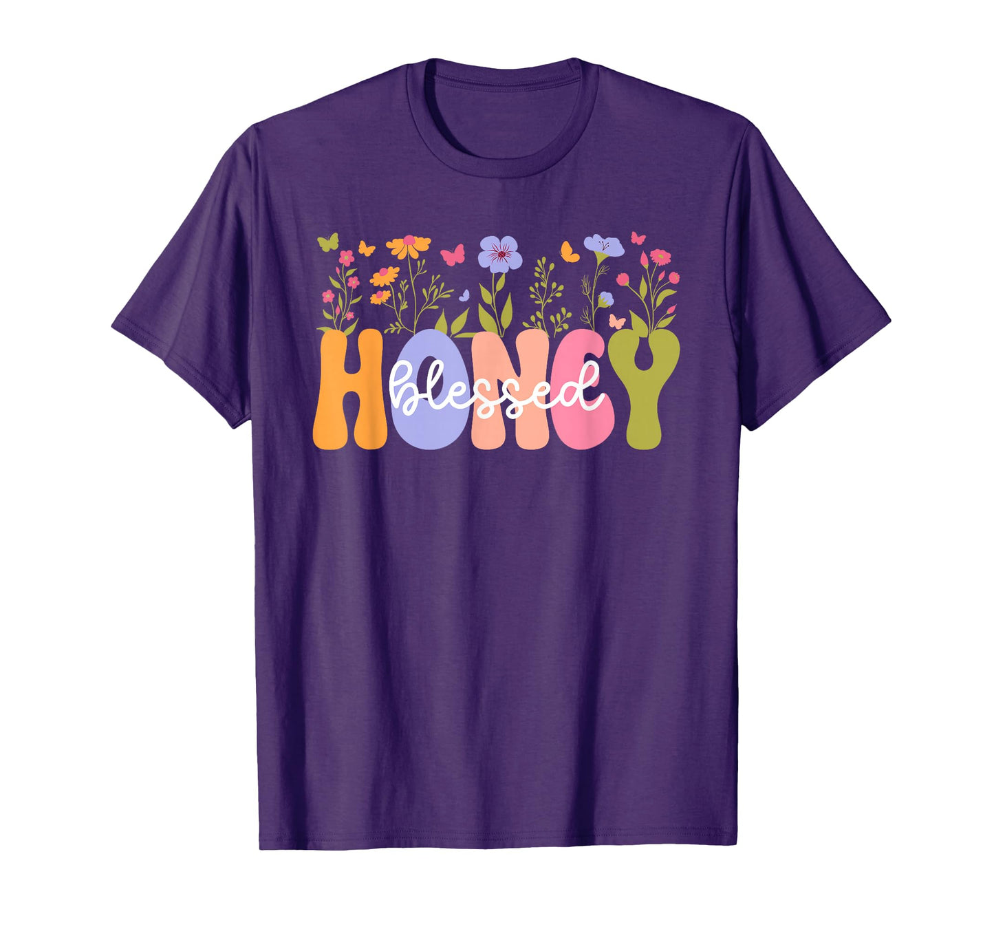 Blessed Honey Grandma Groovy Honey Grandmother T-Shirt