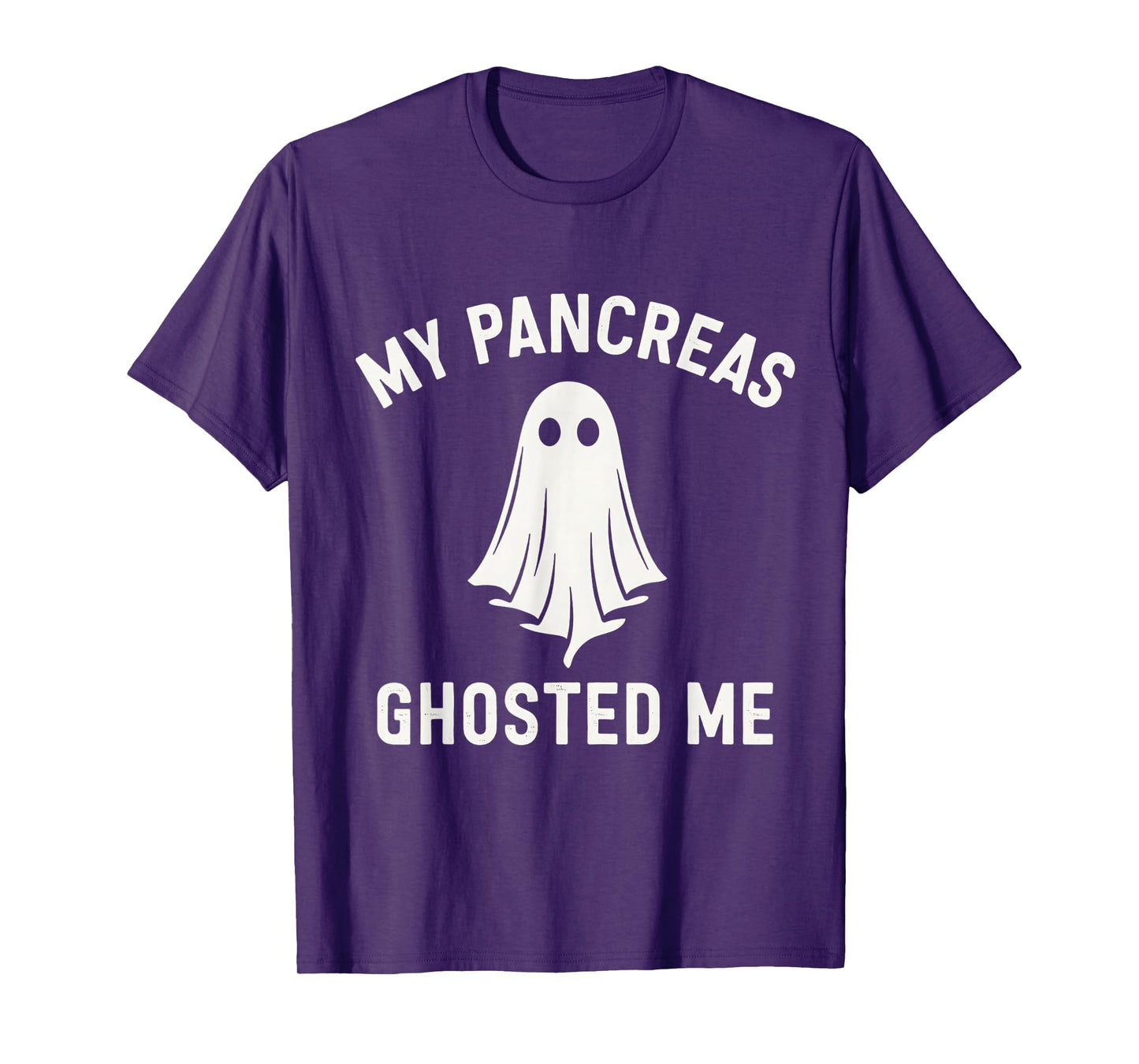 Funny Halloween Diabetes Awareness My Pancreas Ghosted Me T-Shirt