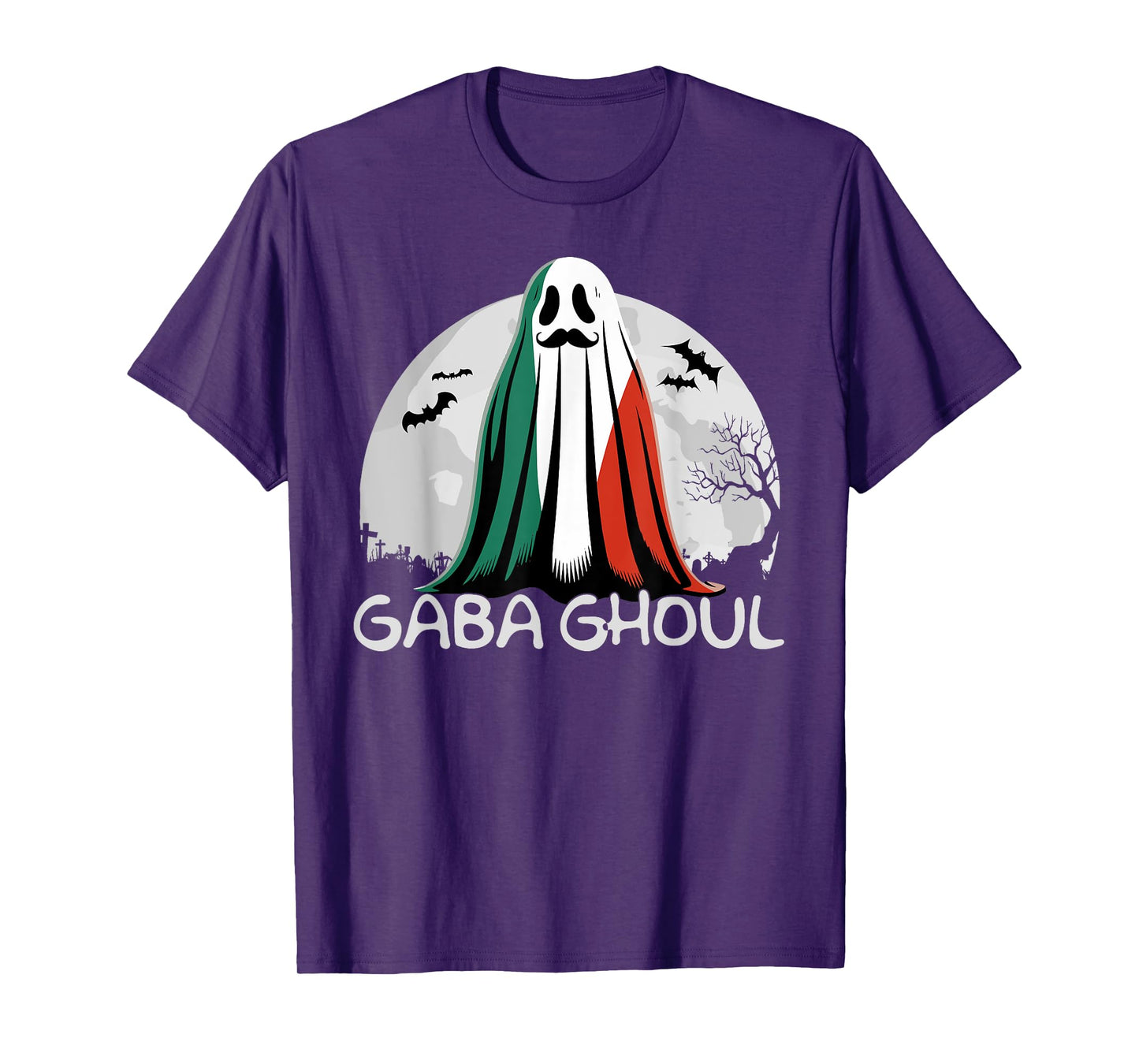 Halloween Graveyard Gaba Ghoul Ghost Funny Italian Gabaghool T-Shirt