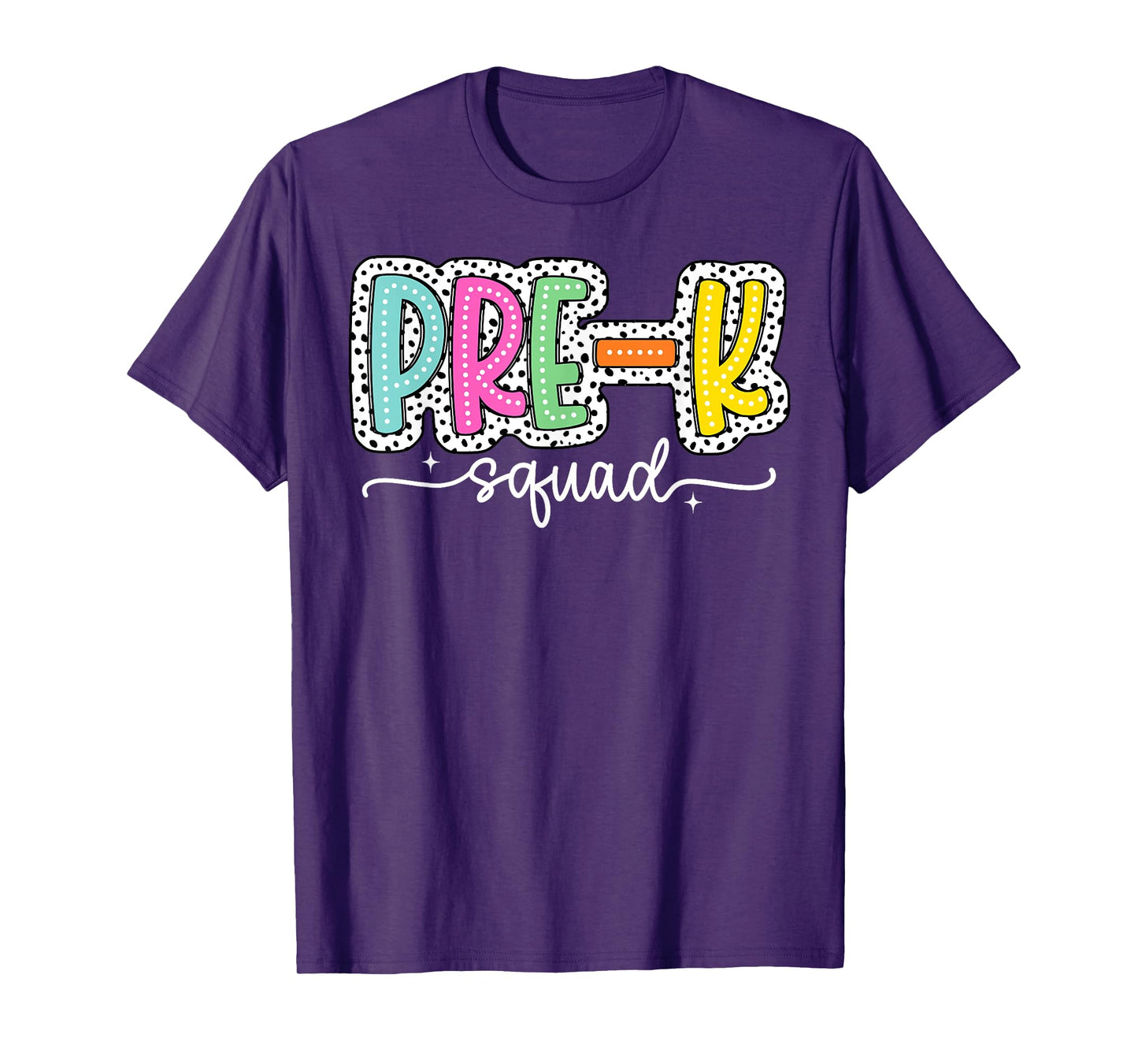 Pre-k Squad Back to School Dalmatian Dots T-Shirt
