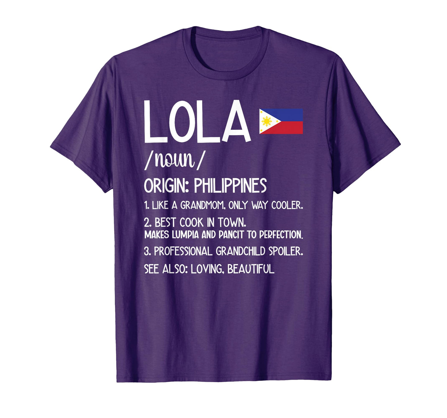Lola Definition Lola Grandma Lola Grandmother T-Shirt