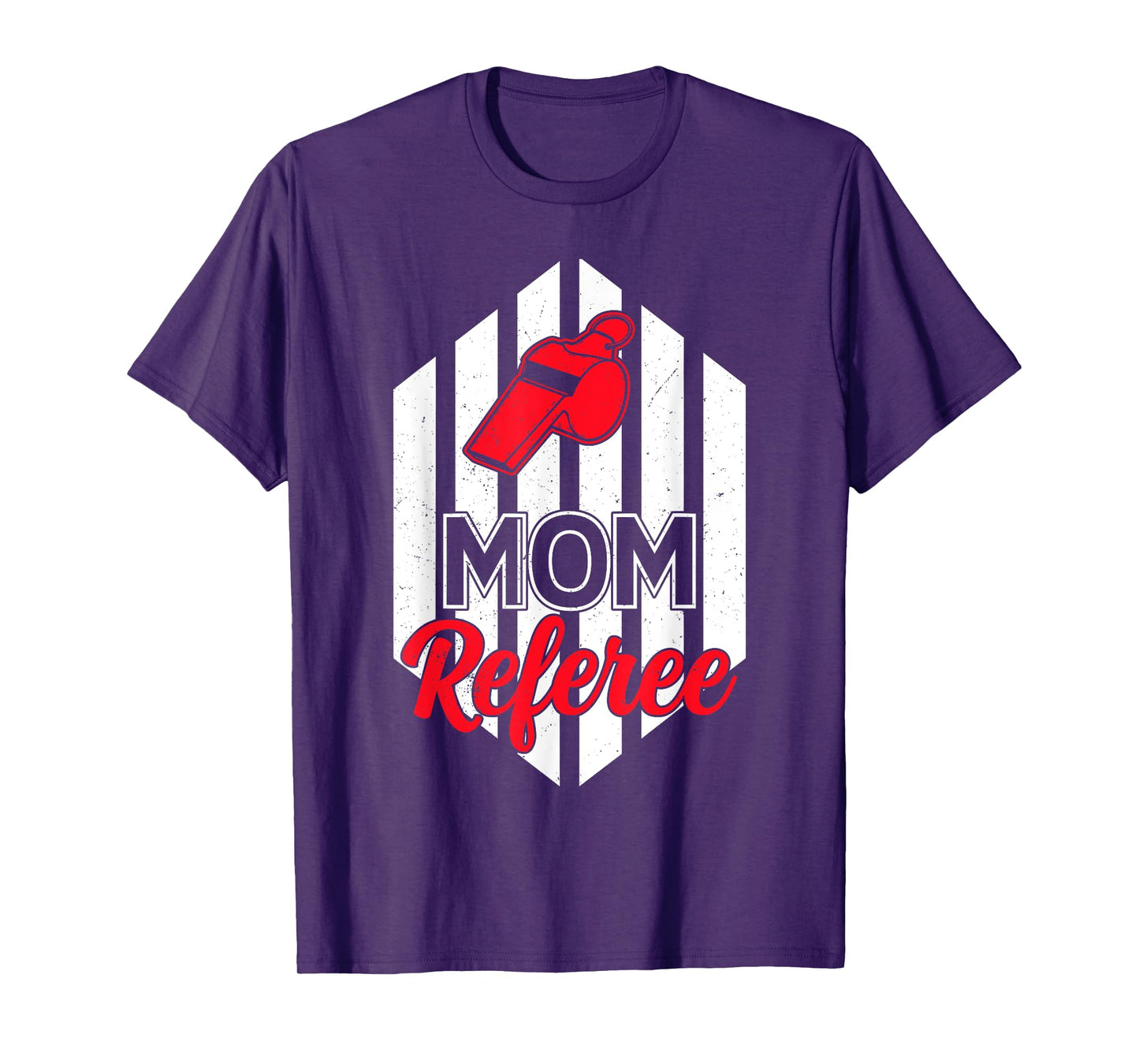 Mom Referee Motherhood Parenting Family Humor Sports Ref T-Shirt