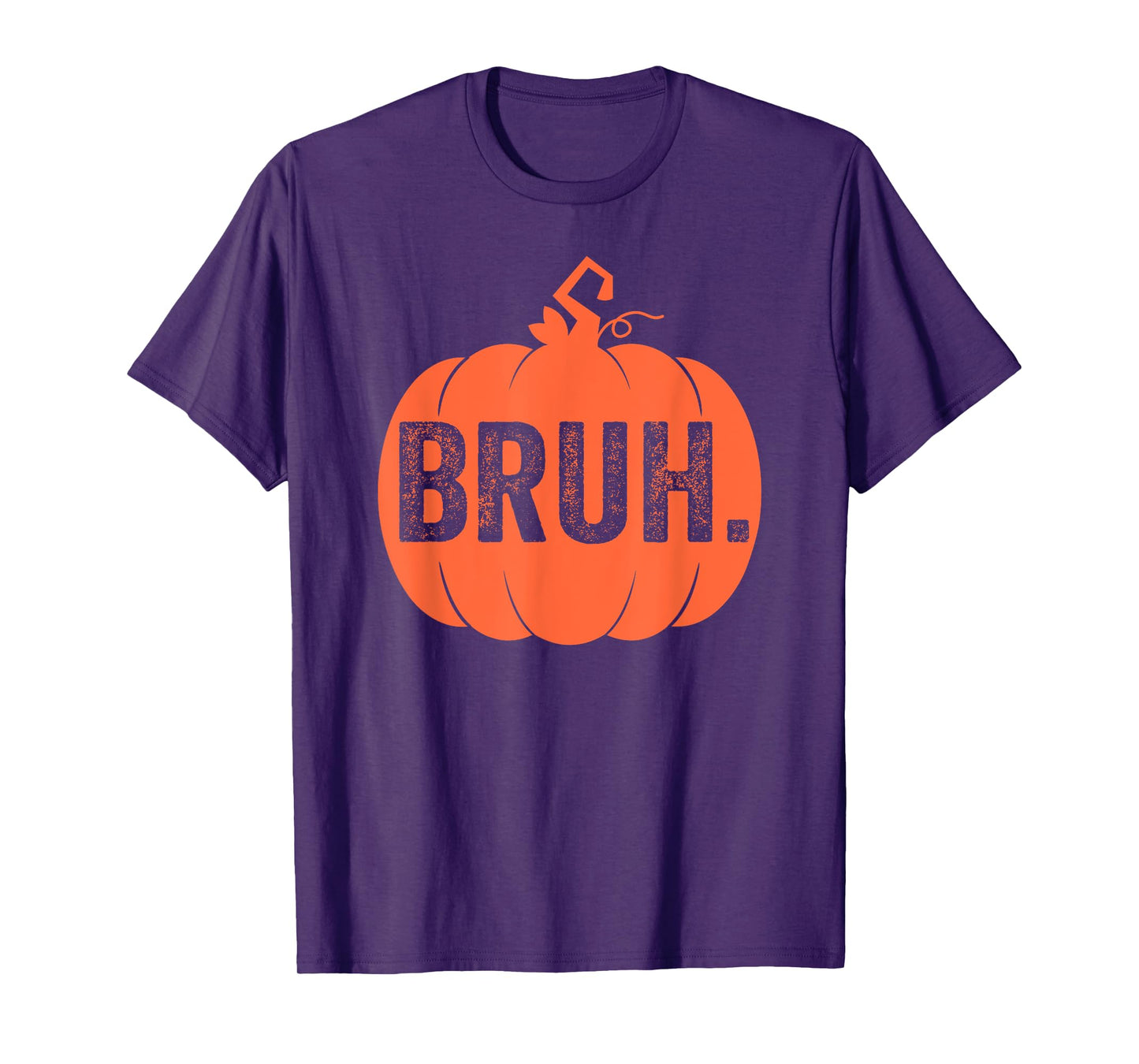 Bruh Meme Funny Pumpkin Halloween Bro Greeting Boy Teens Men T-Shirt
