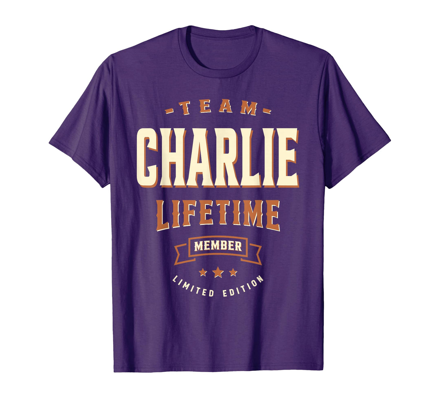 Team Charlie Lifetime Member Funny Name Charlie T-Shirt