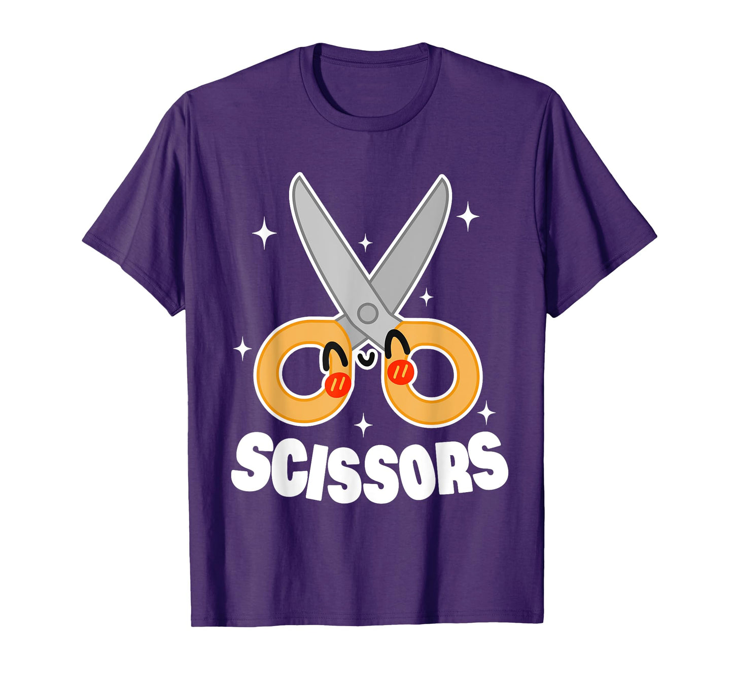 Cute Rock Paper Scissors Halloween Costumes Women Kids Mens T-Shirt