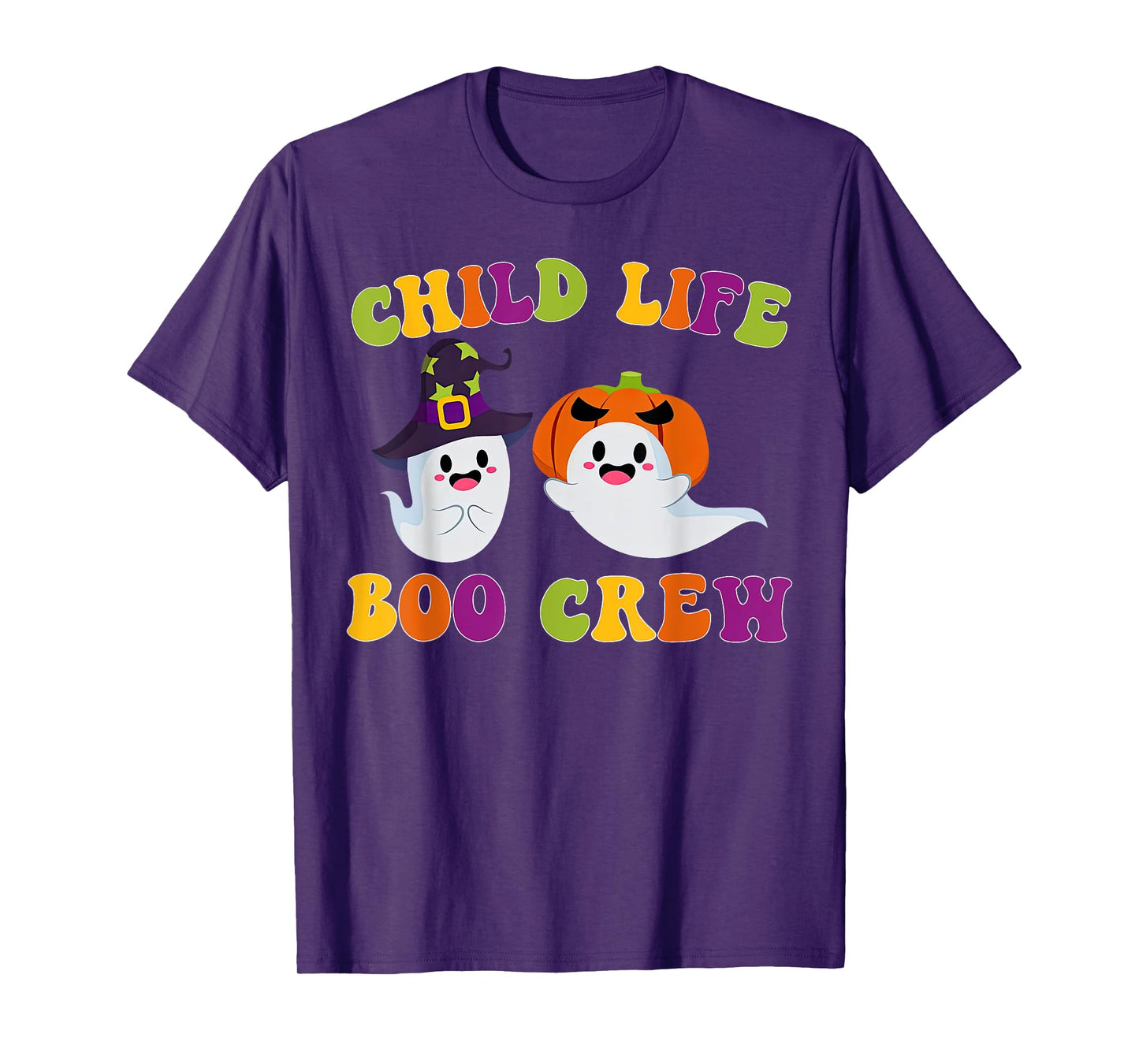 Child Life Boo Crew Ghost Halloween Child Life Specialist T-Shirt