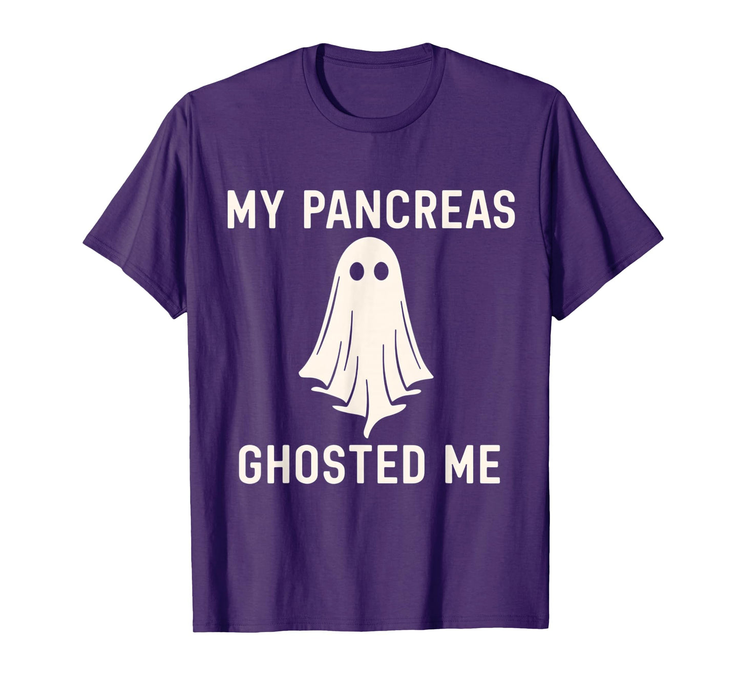 Funny Halloween Diabetes Awareness My Pancreas Ghosted Me T-Shirt