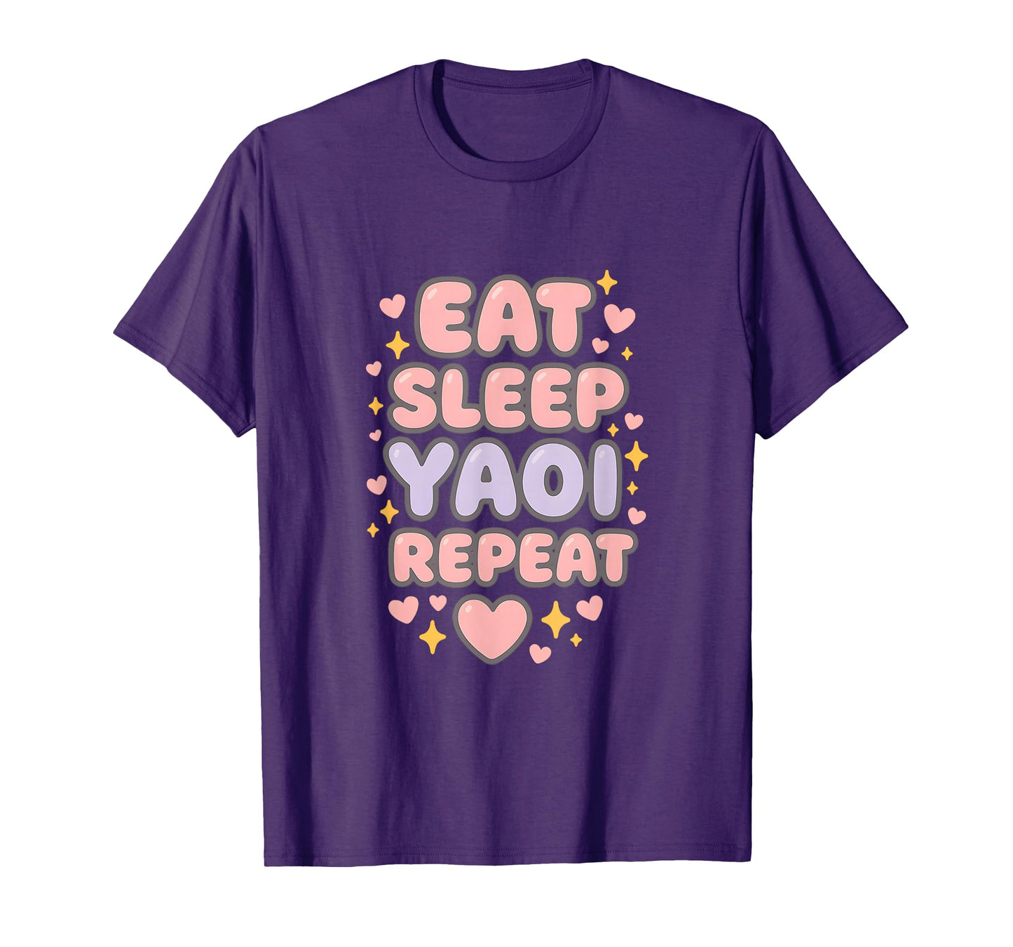 Eat Sleep Yuri Yaoi Repeat Boy's Love Manga T-Shirt