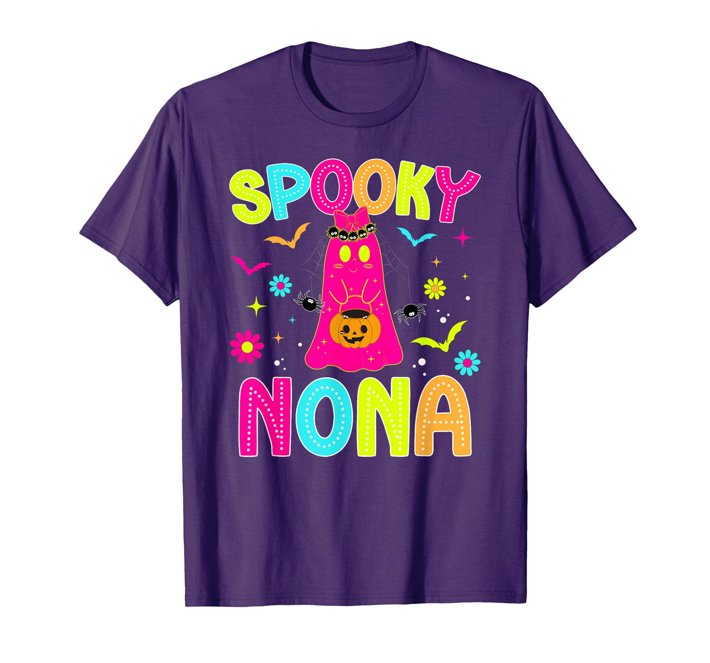 Spooky Nona Grandma Halloween Nona Grandmother Preppy T-Shirt