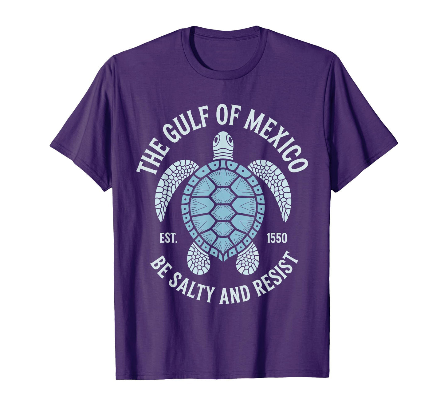 The Gulf of Mexico Be Salty and Resist Cute Sea Turtle Art T-Shirt