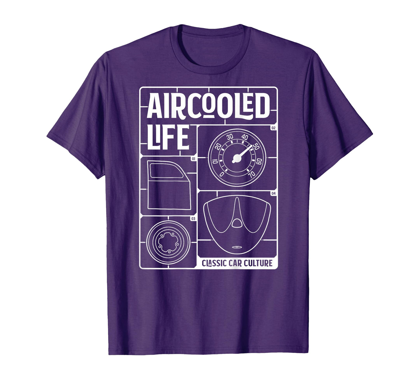 Aircooled Classic Car Parts vdub Air-cooled Life T-Shirt