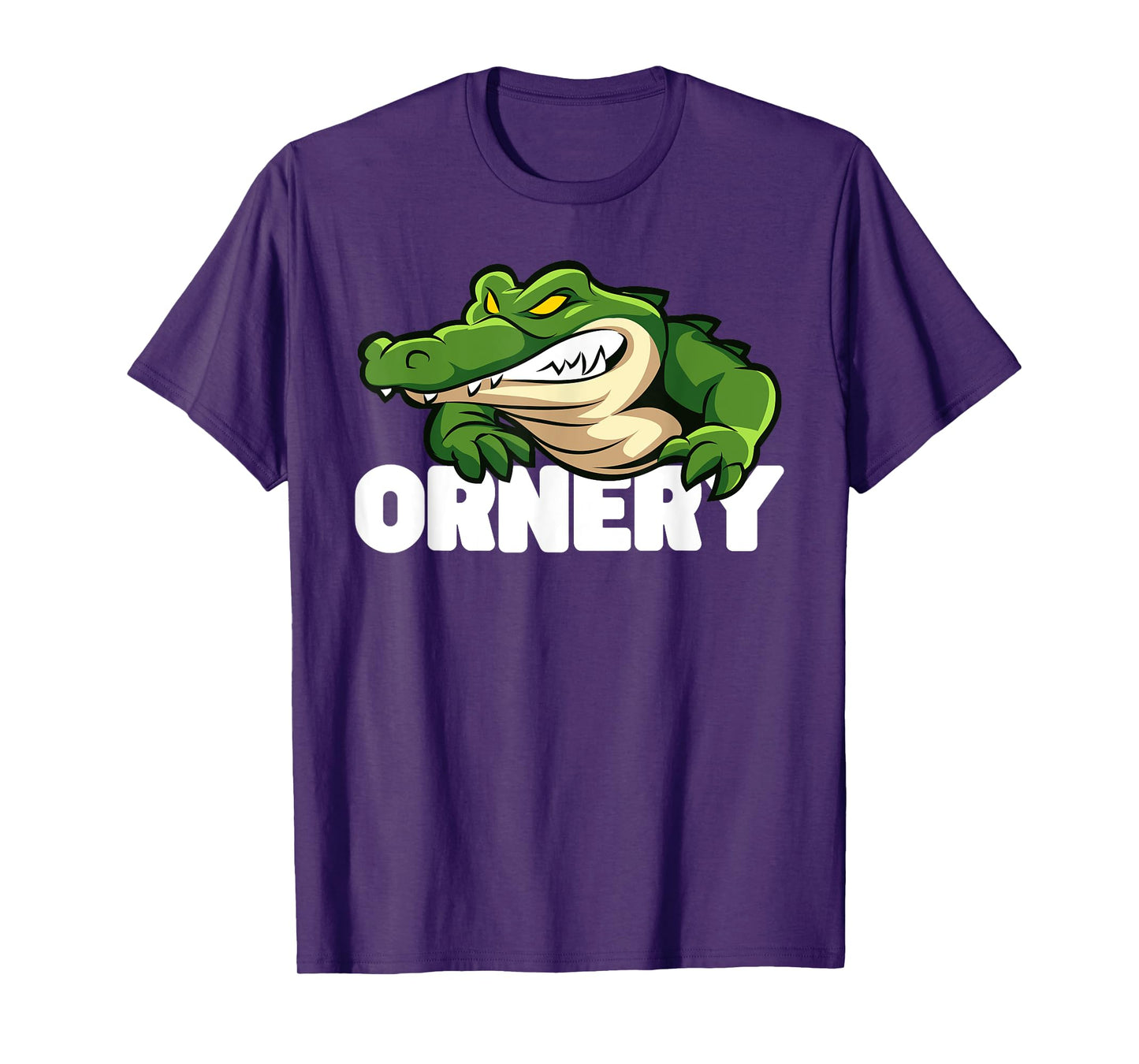 Ornery Alligators Funny Grumpy Gator Mascot T-Shirt