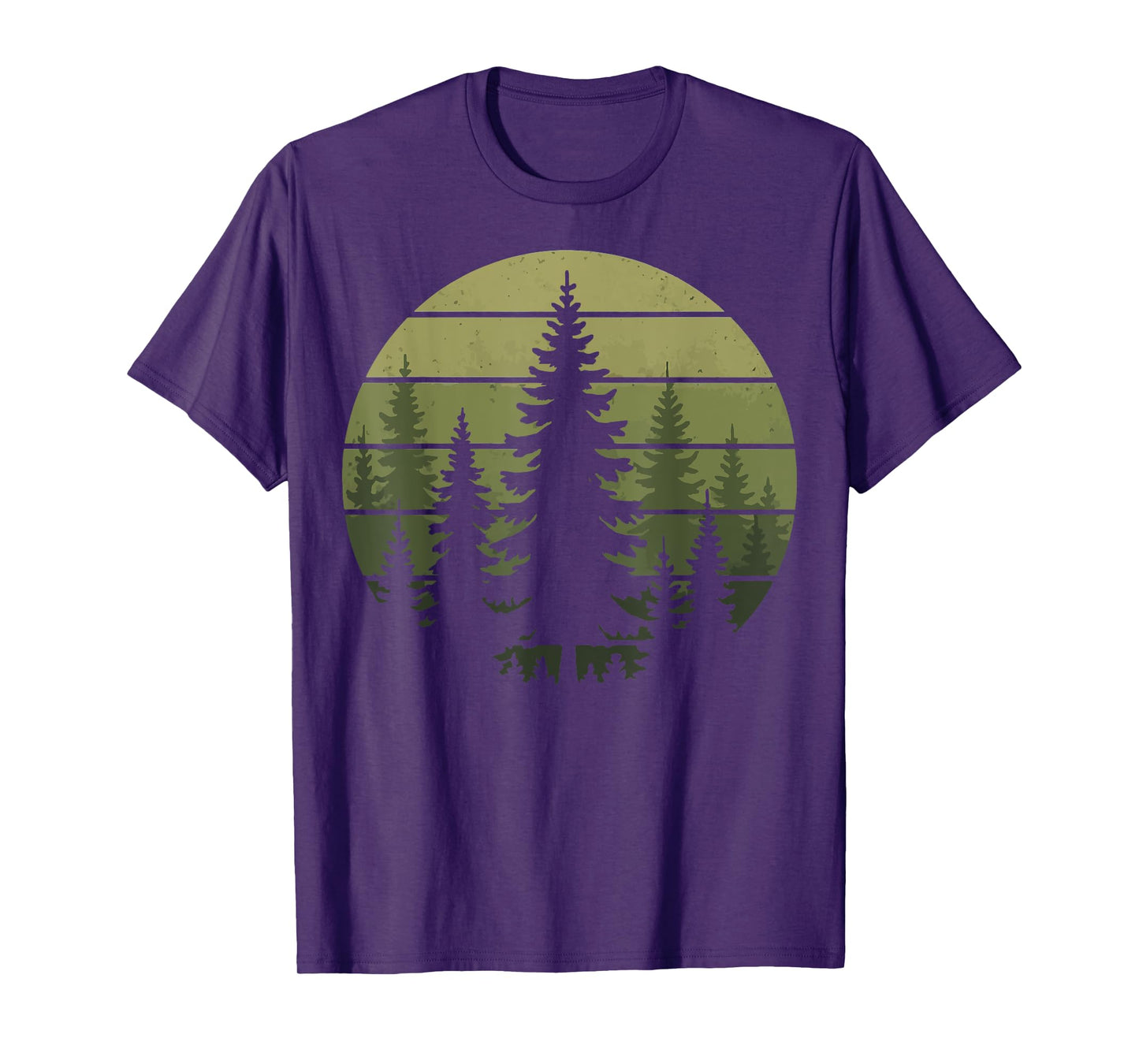Forest Retro Nature Wildlife Outdoor T-Shirt
