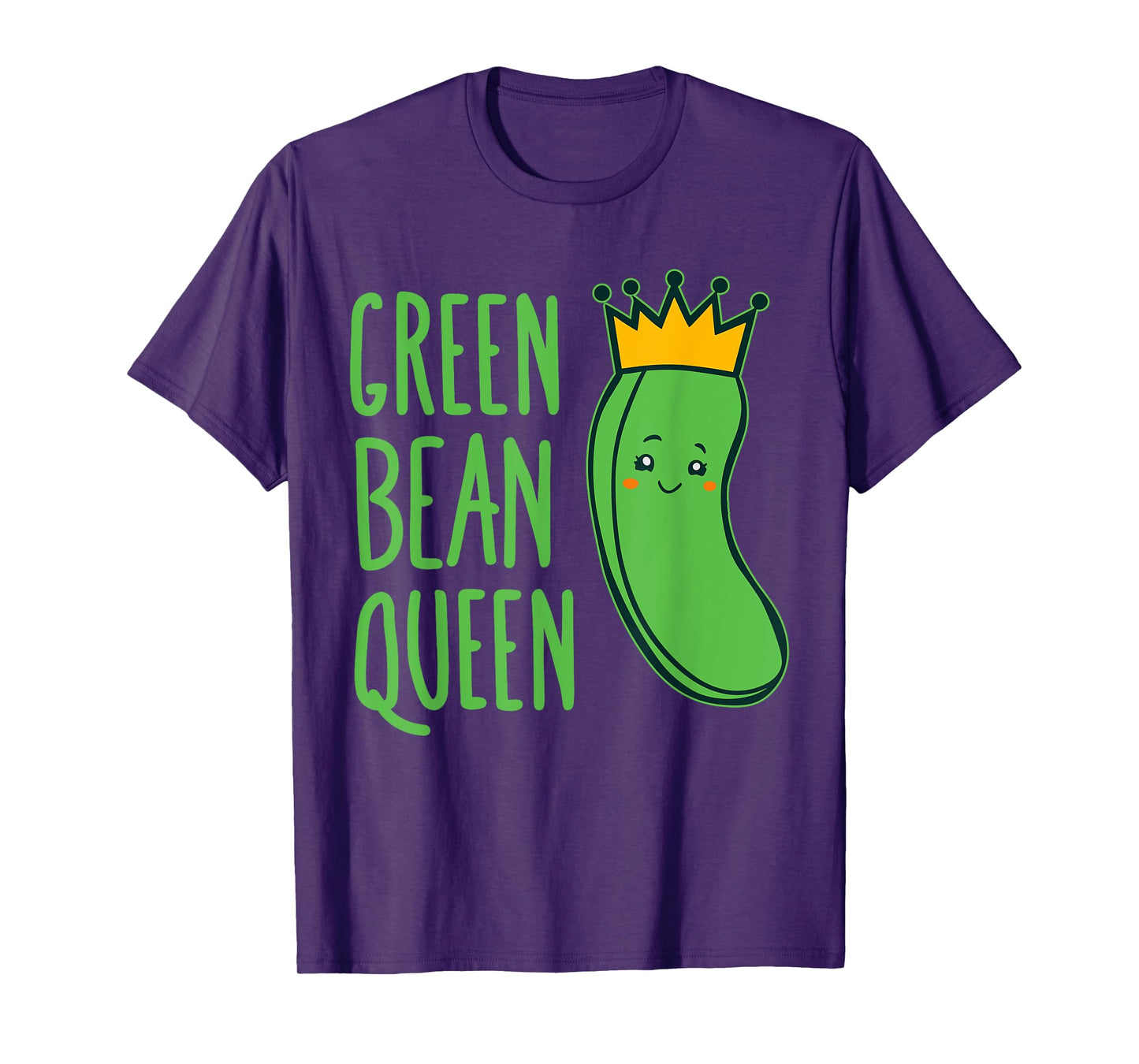 Green Bean Queen - Veggie Royalty costume for Vegans T-Shirt
