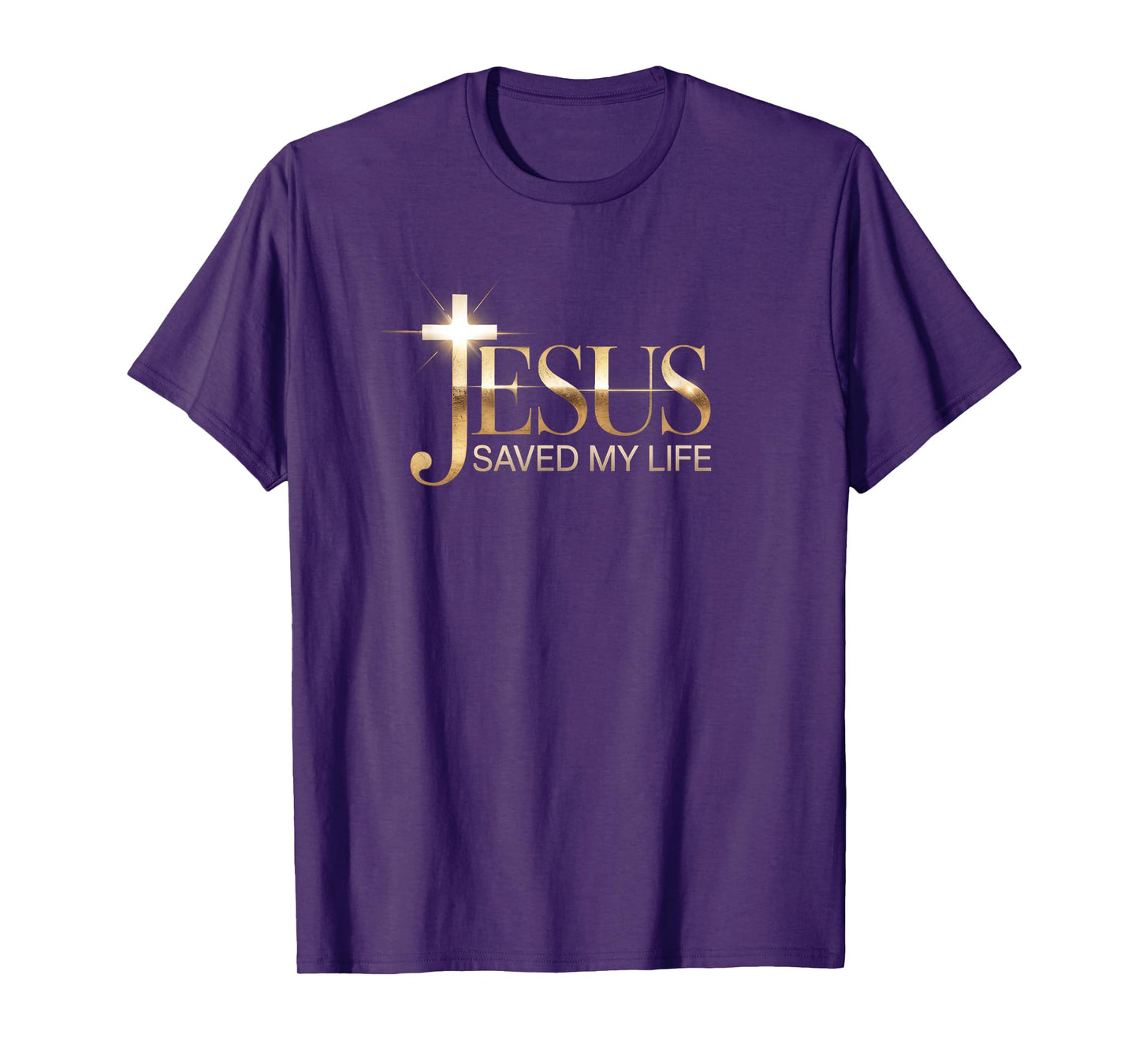 New Jesus Saved My Life Christian Design T-Shirt