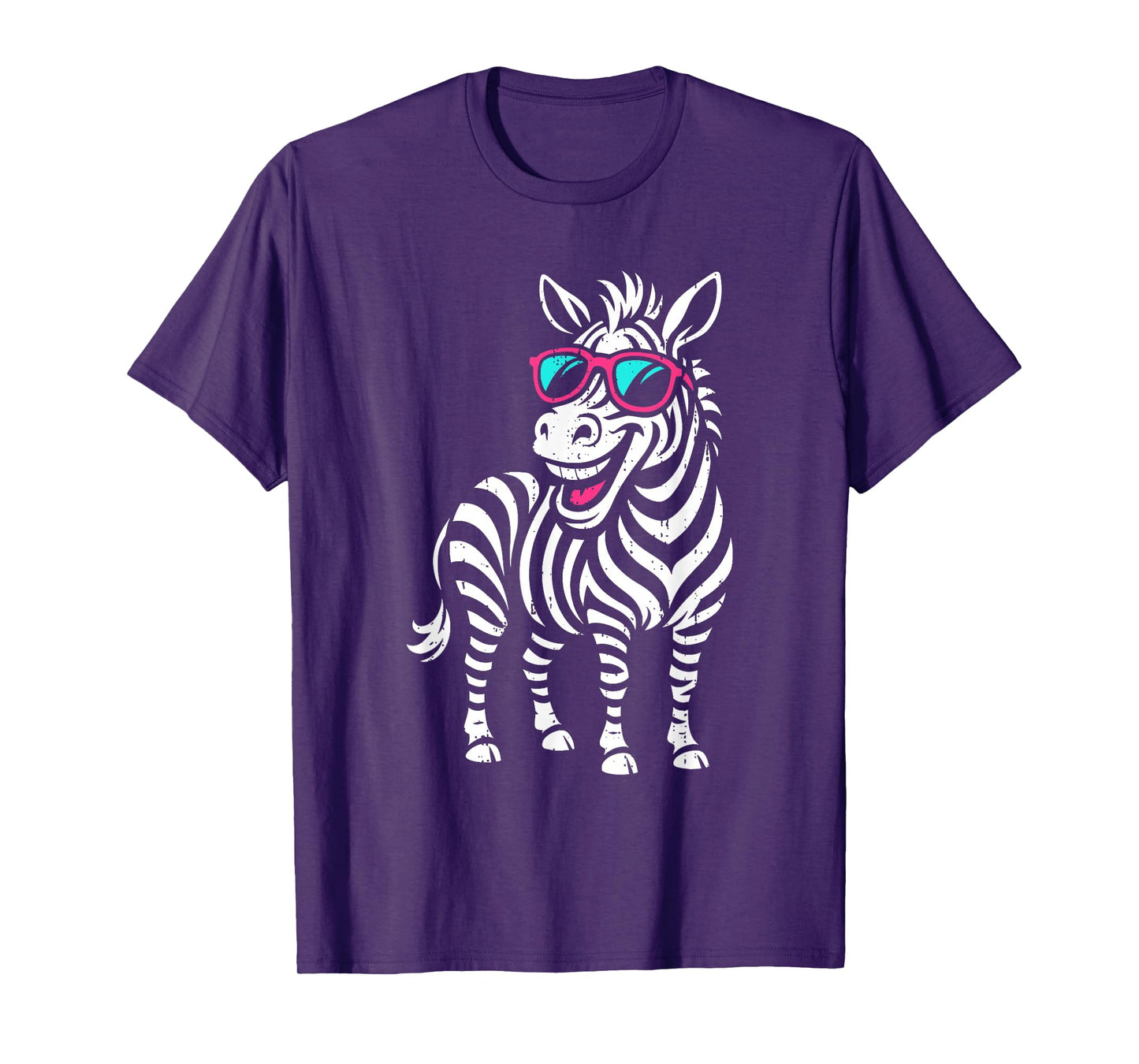 Funny Zebra Sunglasses Zookeeper Wildlife Safari Animal T-Shirt