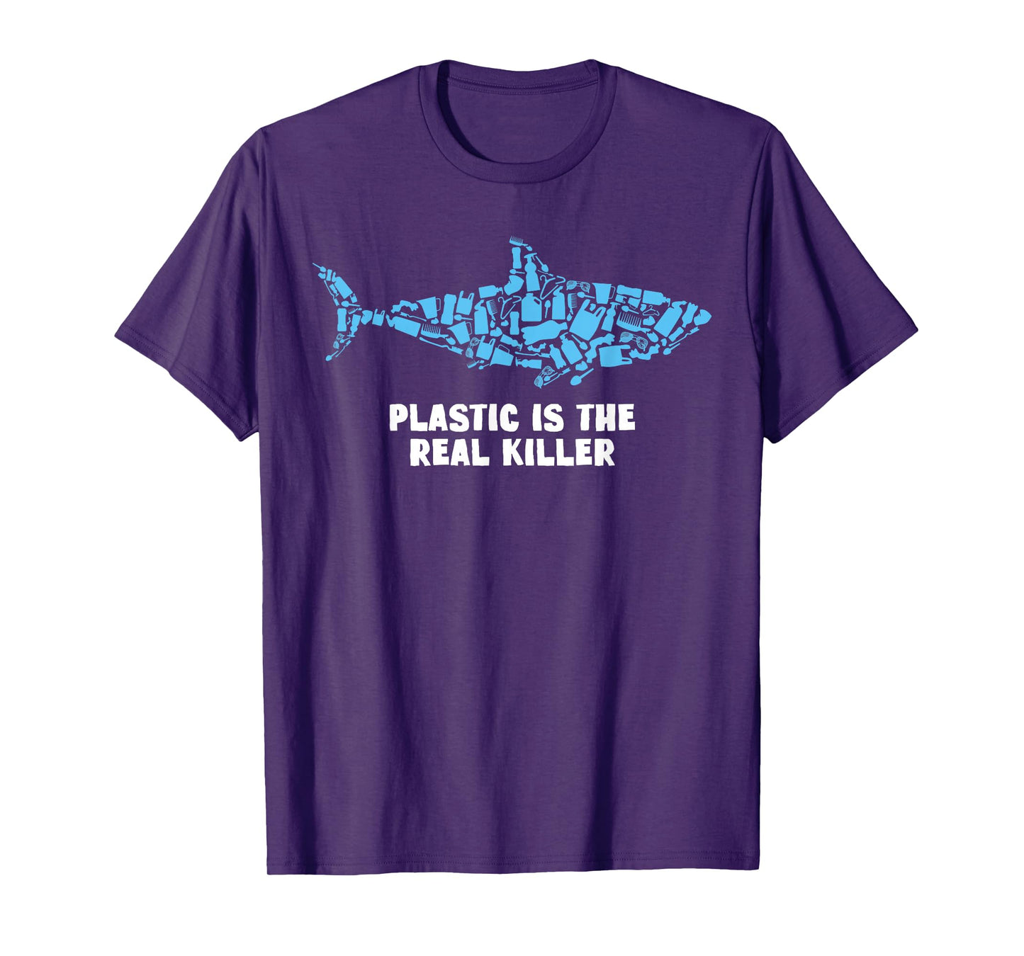 Plastic Is The Real Killer Shark Lover Conservation T-Shirt